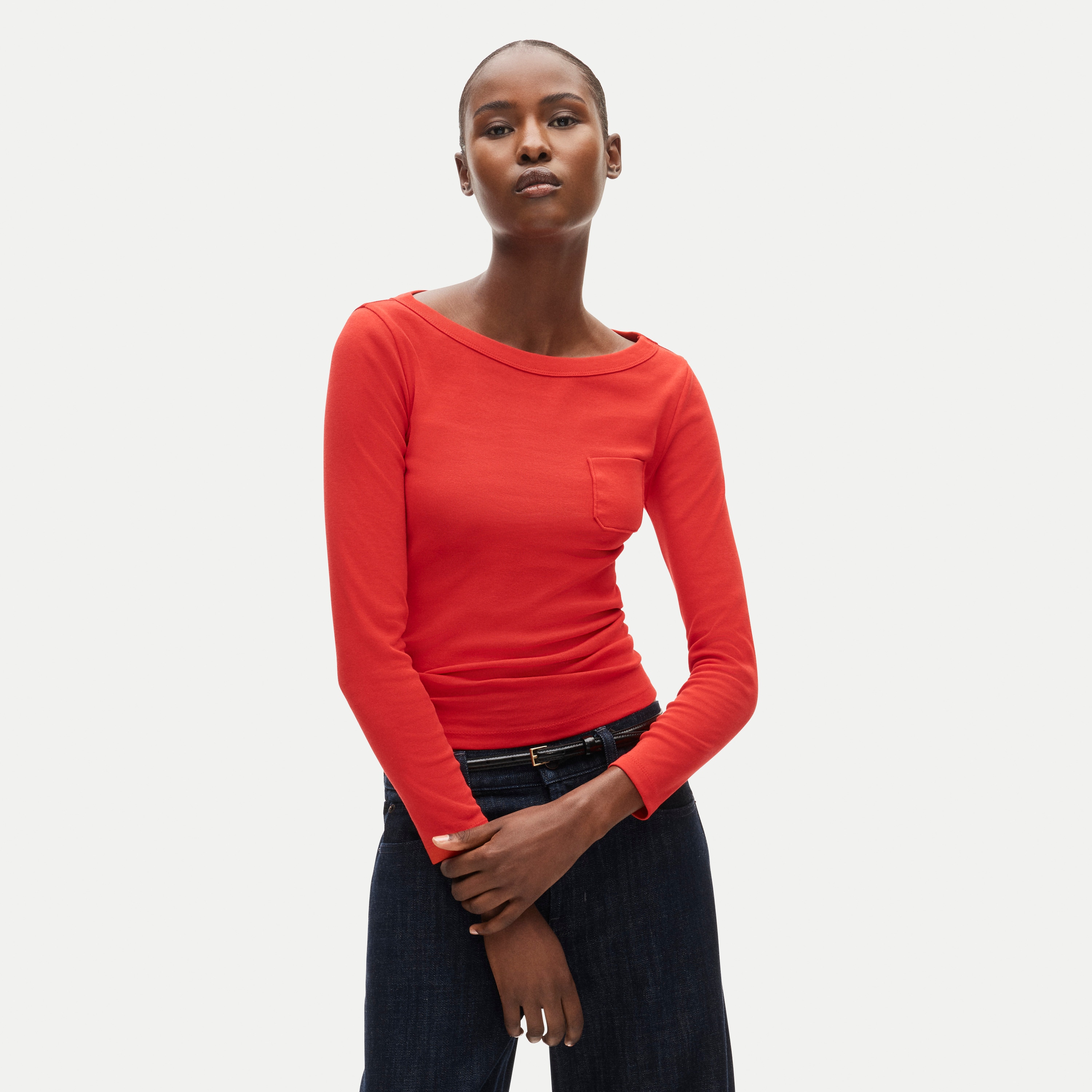 Perfect-fit three-quarter sleeve T-shirt