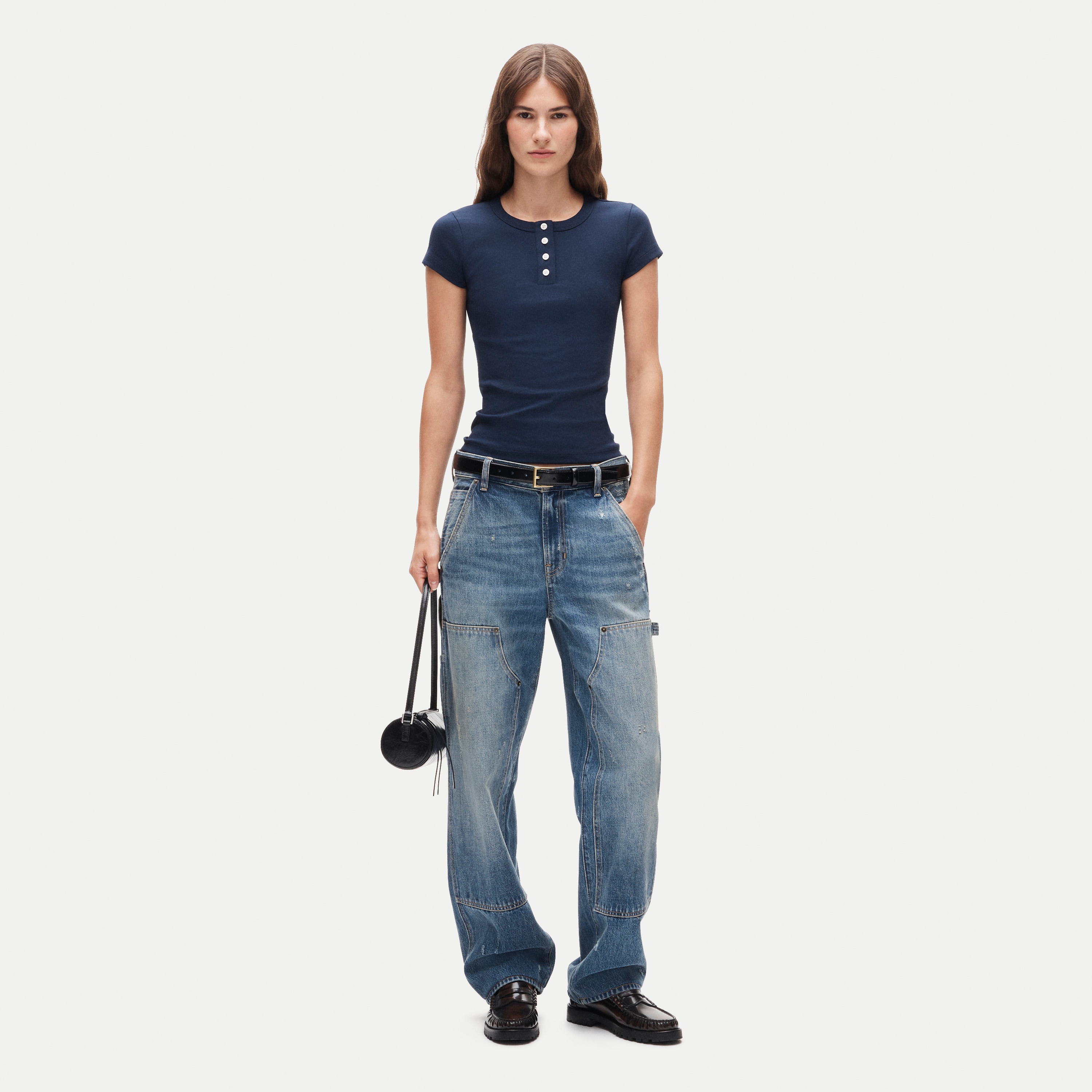 Perfect-fit short-sleeve henley