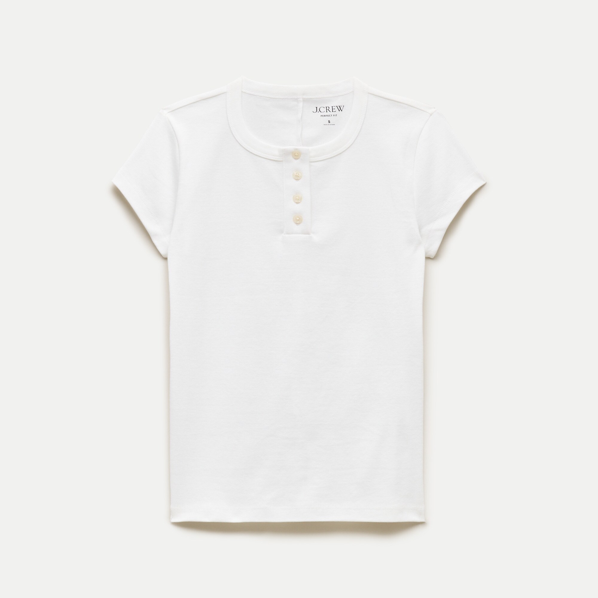 Perfect-fit short-sleeve henley