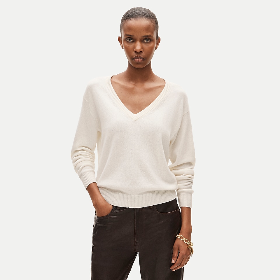 Perfect cashmere V-neck by J.Crew