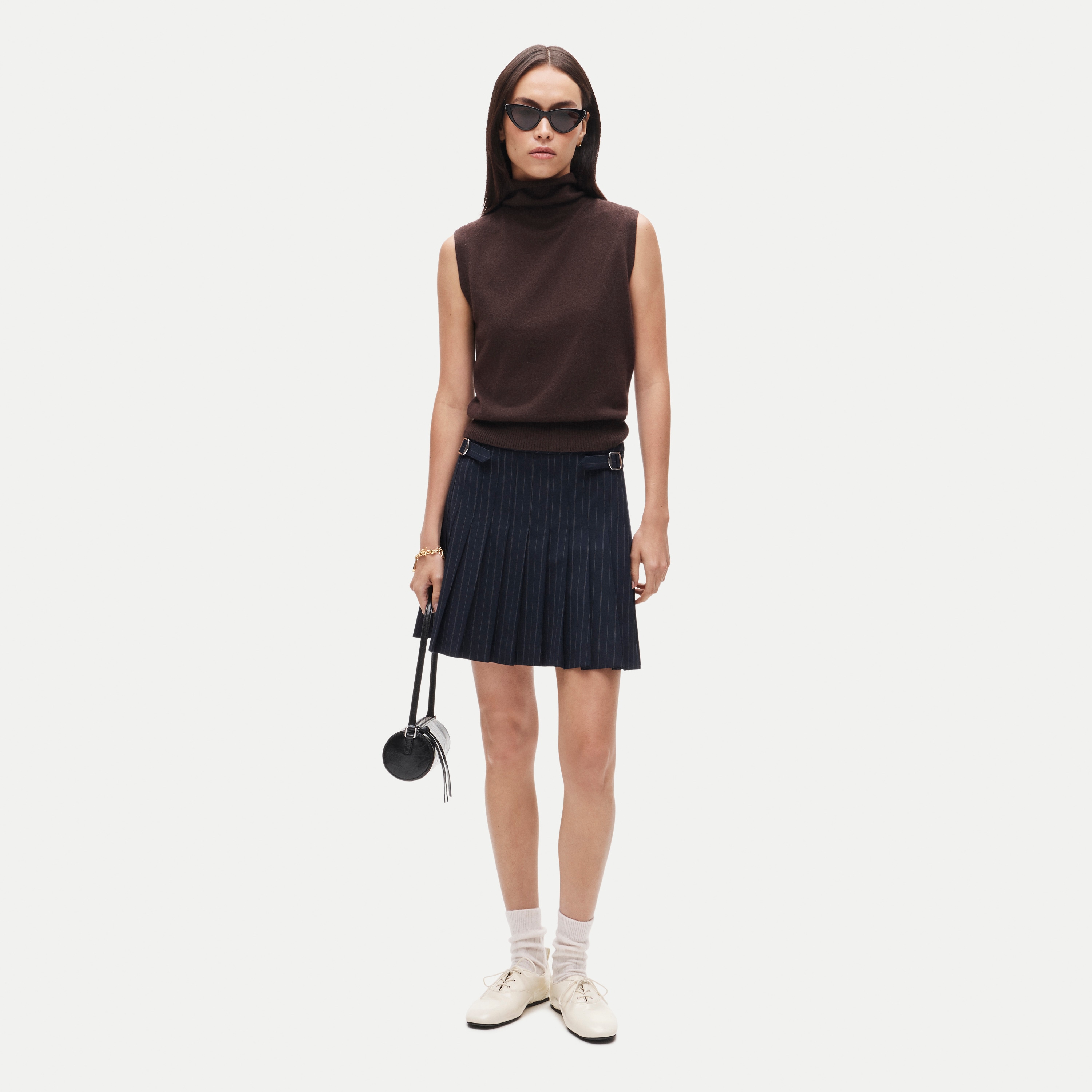 Cashmere turtleneck sweater shell - thumbnail 2