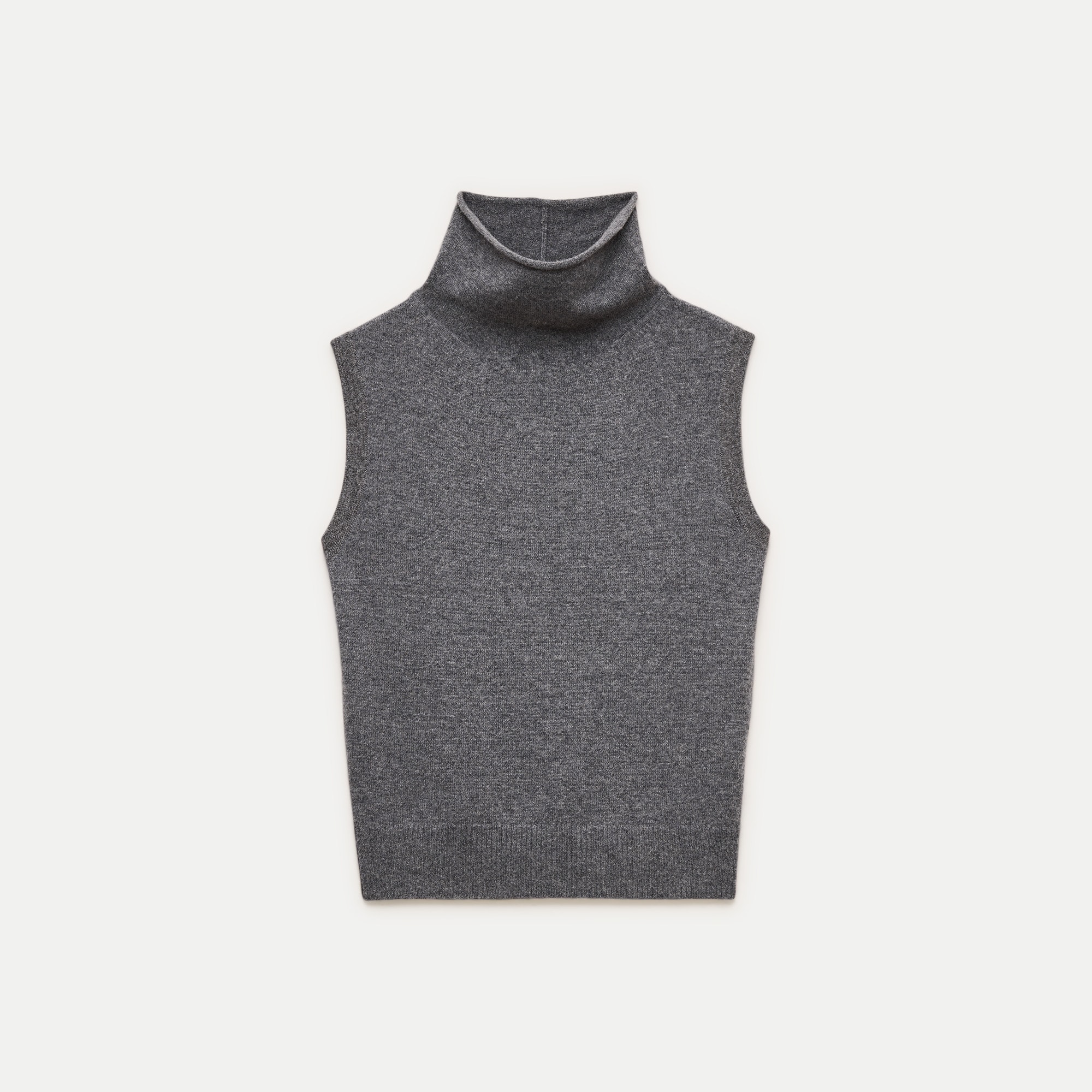 Cashmere turtleneck sweater shell