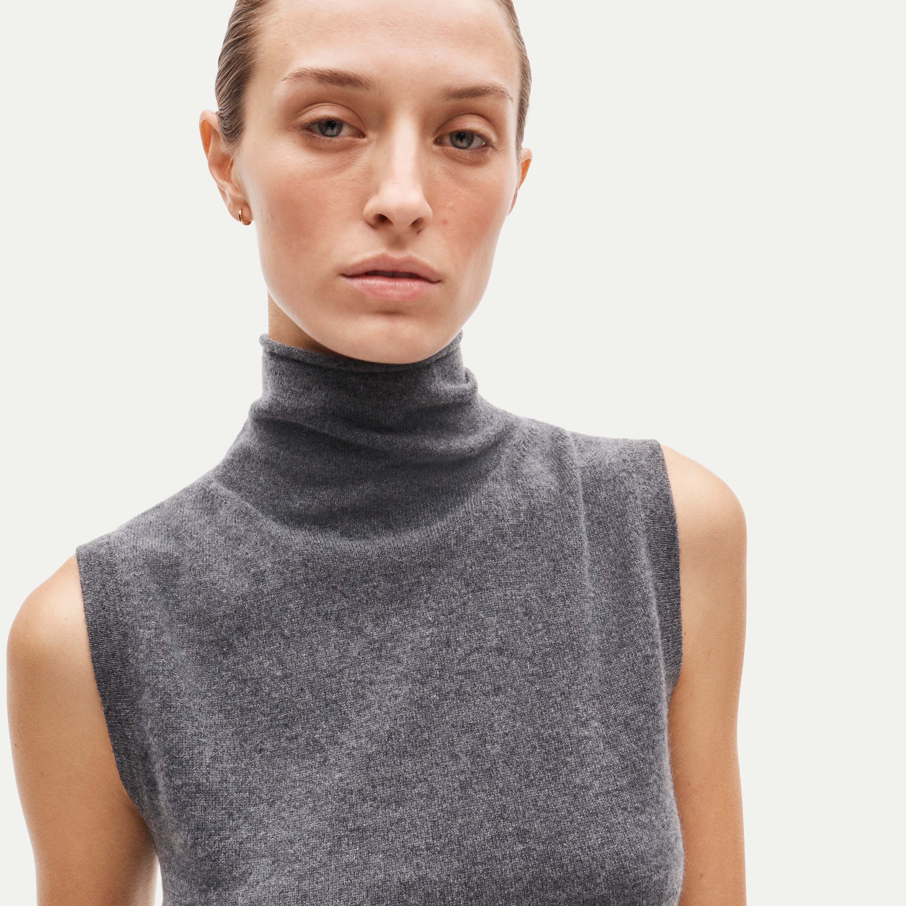 Cashmere turtleneck sweater shell - thumbnail 4