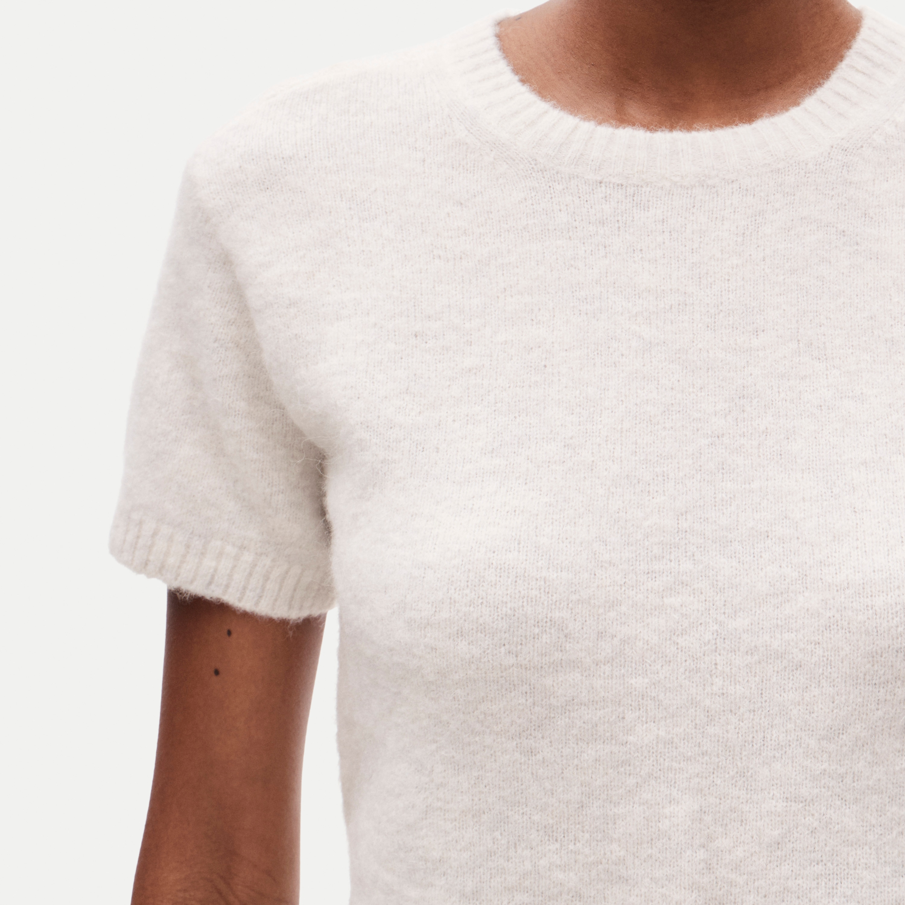 Sweater-tee in alpaca blend - thumbnail 4
