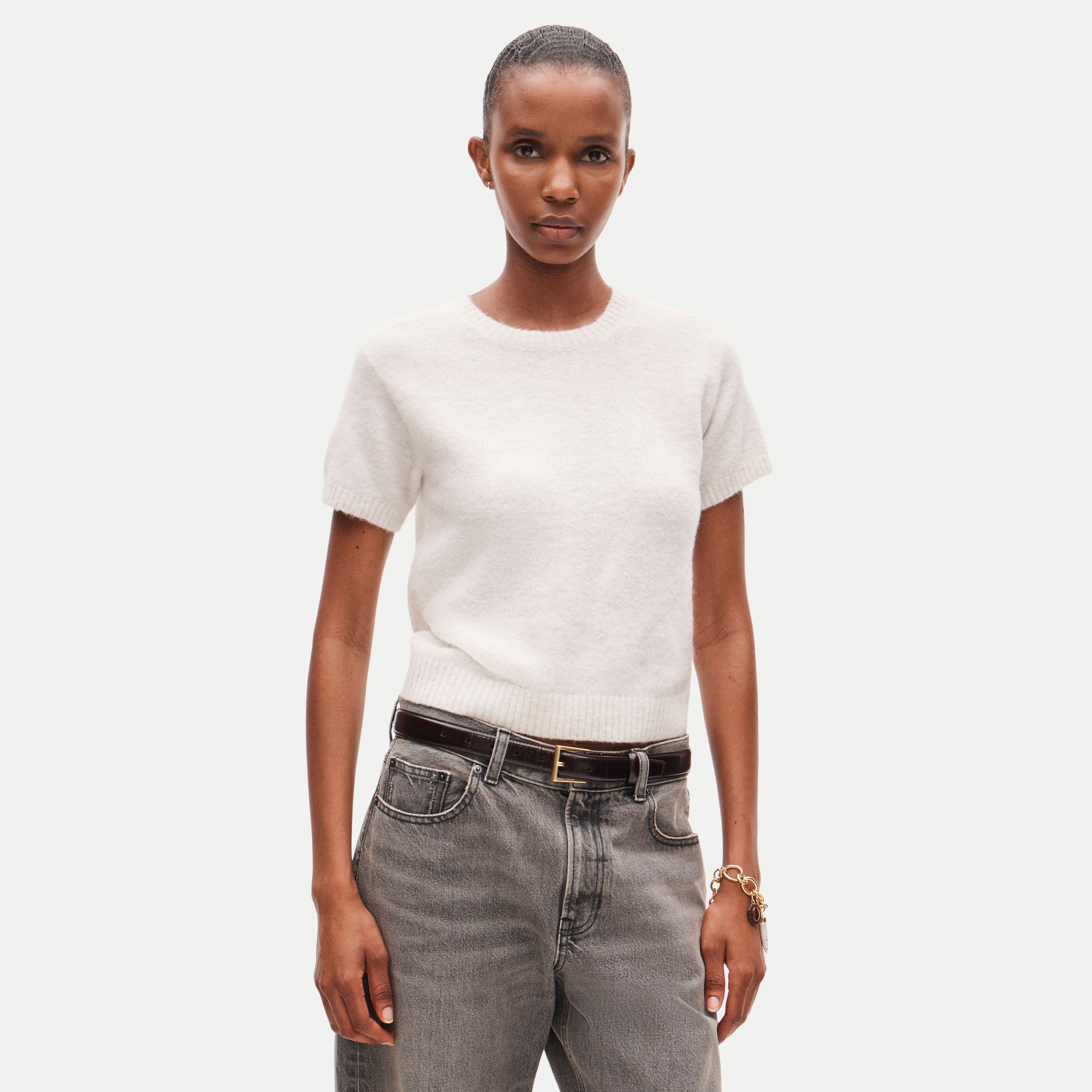 Sweater-tee in alpaca blend