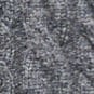 Perfect cashmere V-neck in cable knit HTHR CHARCOAL SNOW