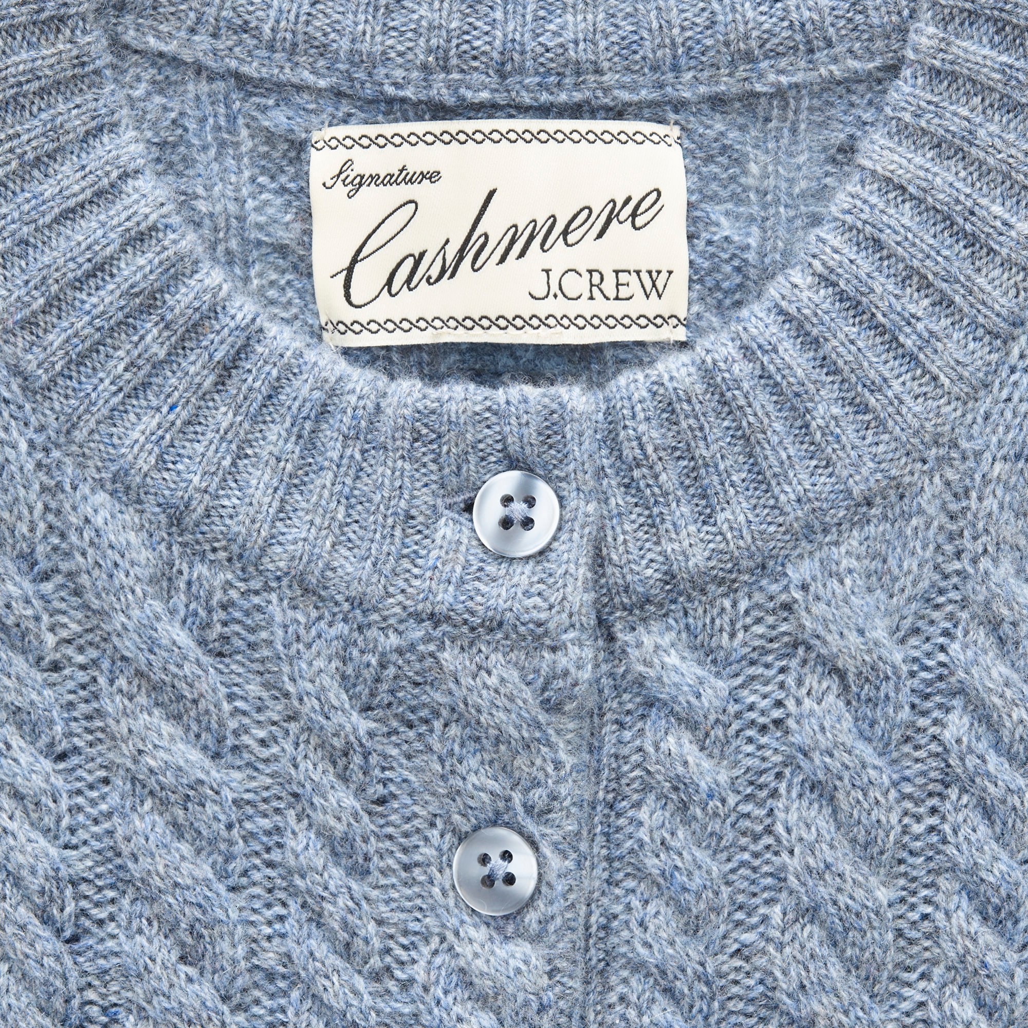 Cashmere short-sleeve cable-knit cardigan