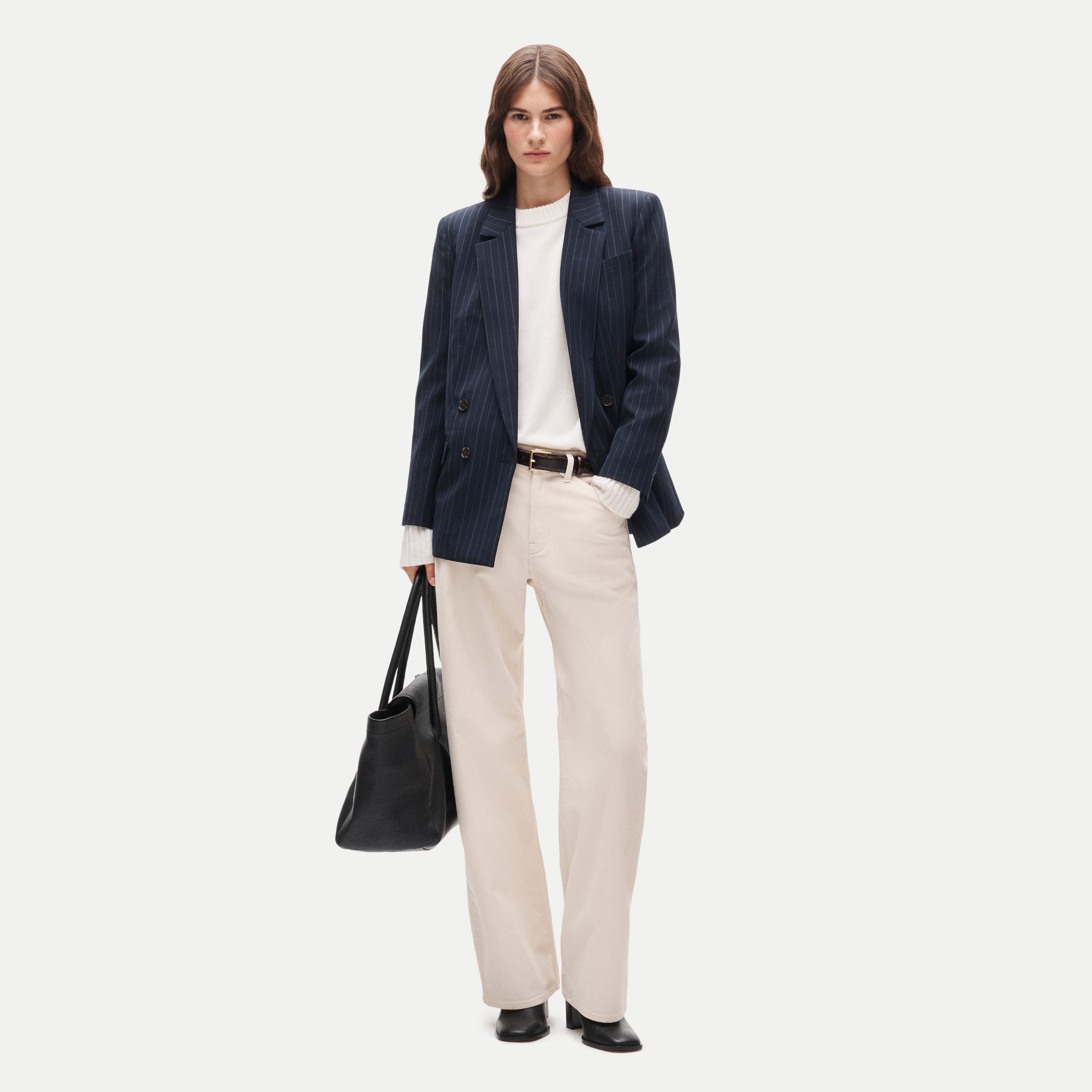 Oversized cashmere crewneck sweater - thumbnail 4