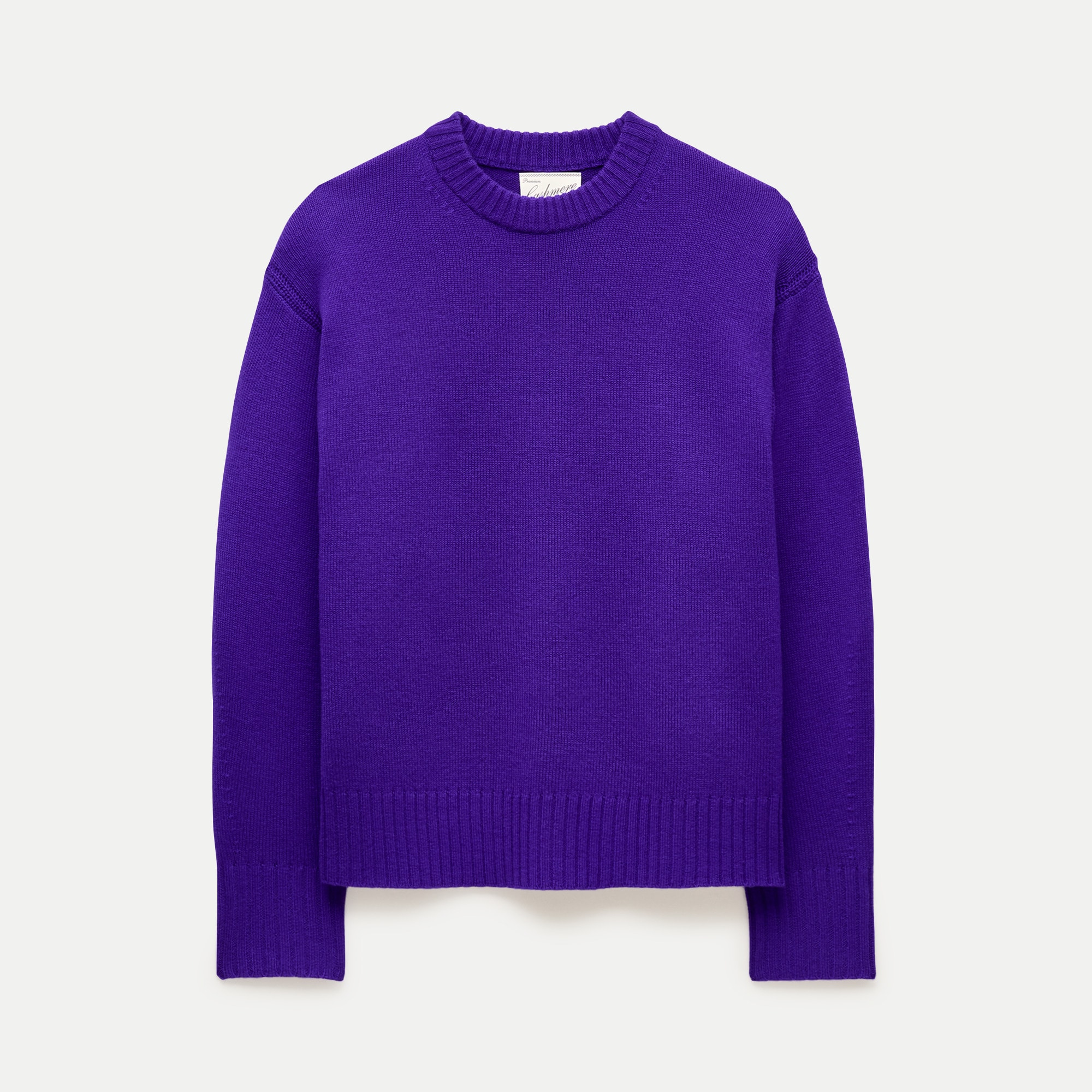 Oversized cashmere crewneck sweater