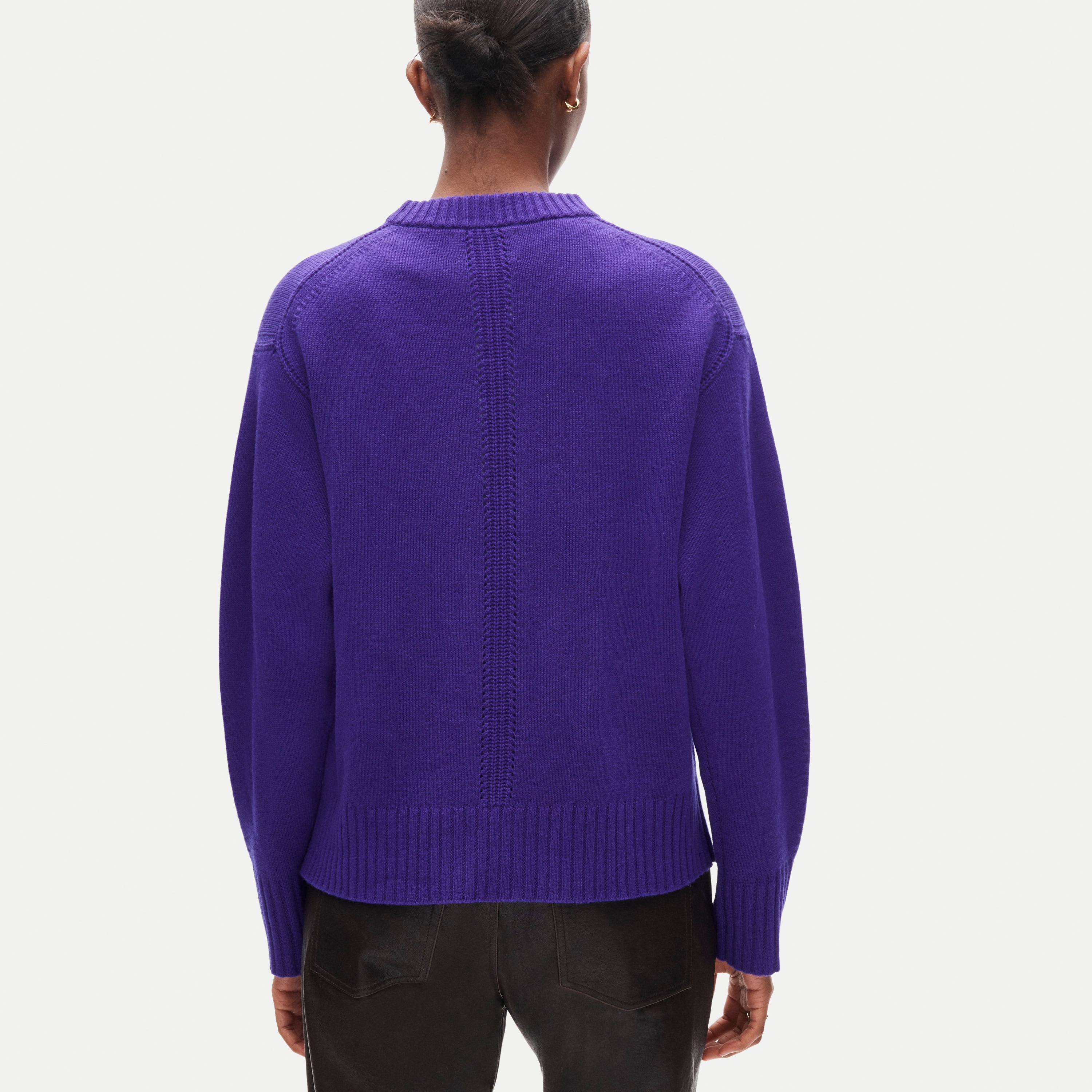 Oversized Cashmere Crewneck Sweater For Women | J.Crew