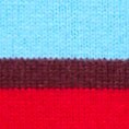 Relaxed sweater-polo in vintage wool stripe VINTAGE RED STRIPE