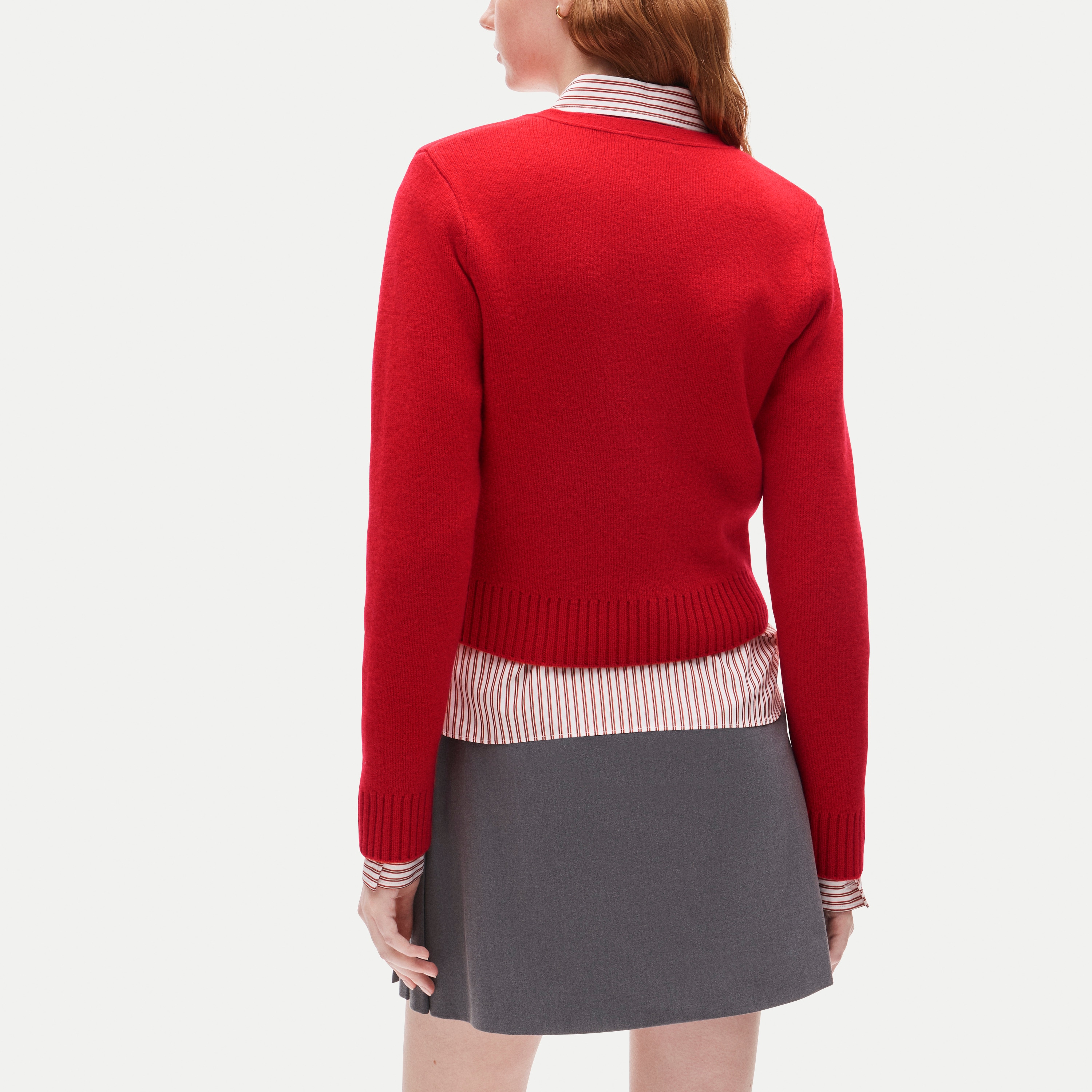 Cardigan jacket in vintage wool blend