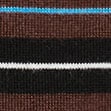 Sweater-tee in contrast-trim merino wool BROWN MULTI STRIPE