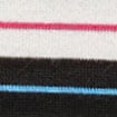 Sweater-tee in contrast-trim merino wool IVORY MULTI STRIPE