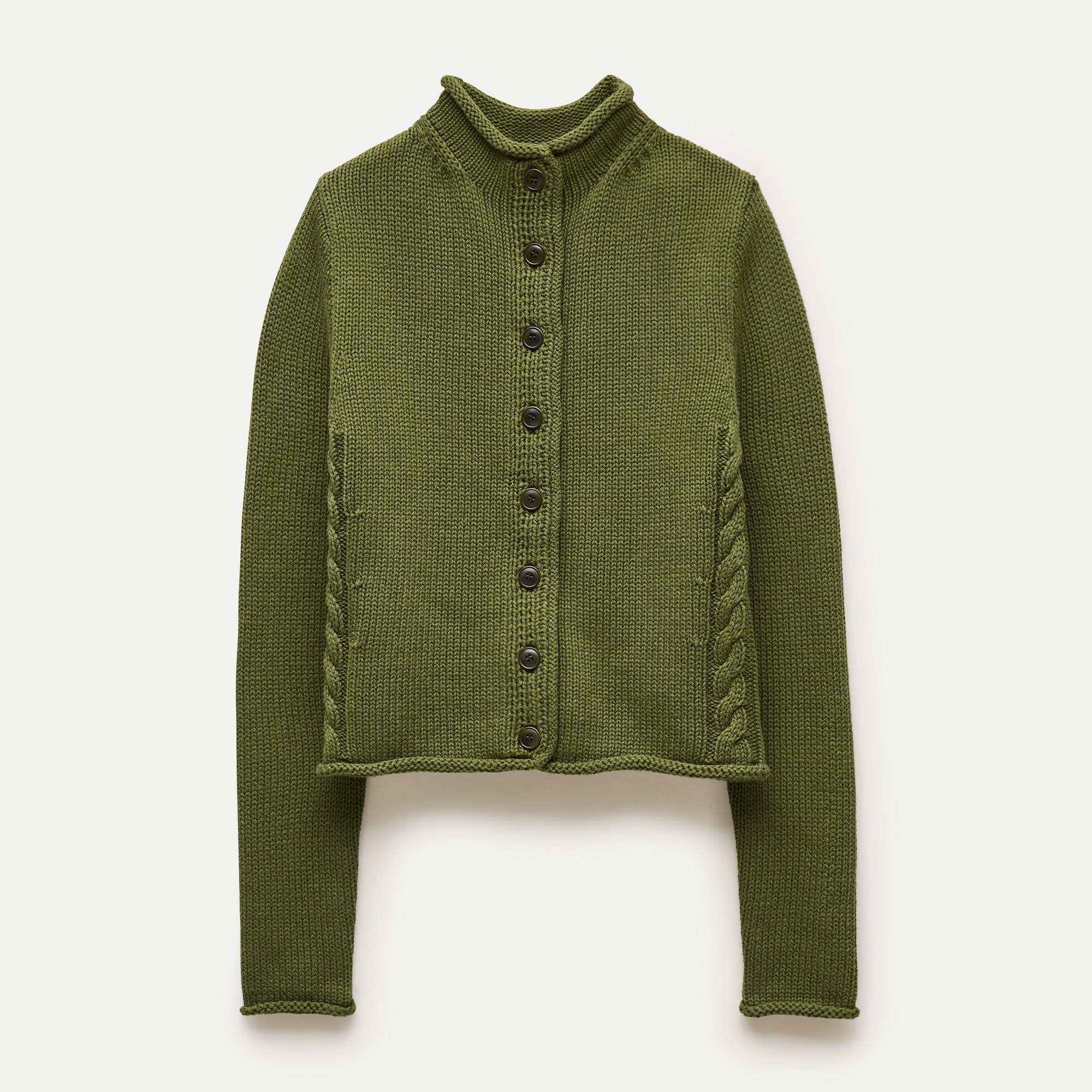 Cable-knit Cardigan In Merino Wool Blend For Women | J.Crew
