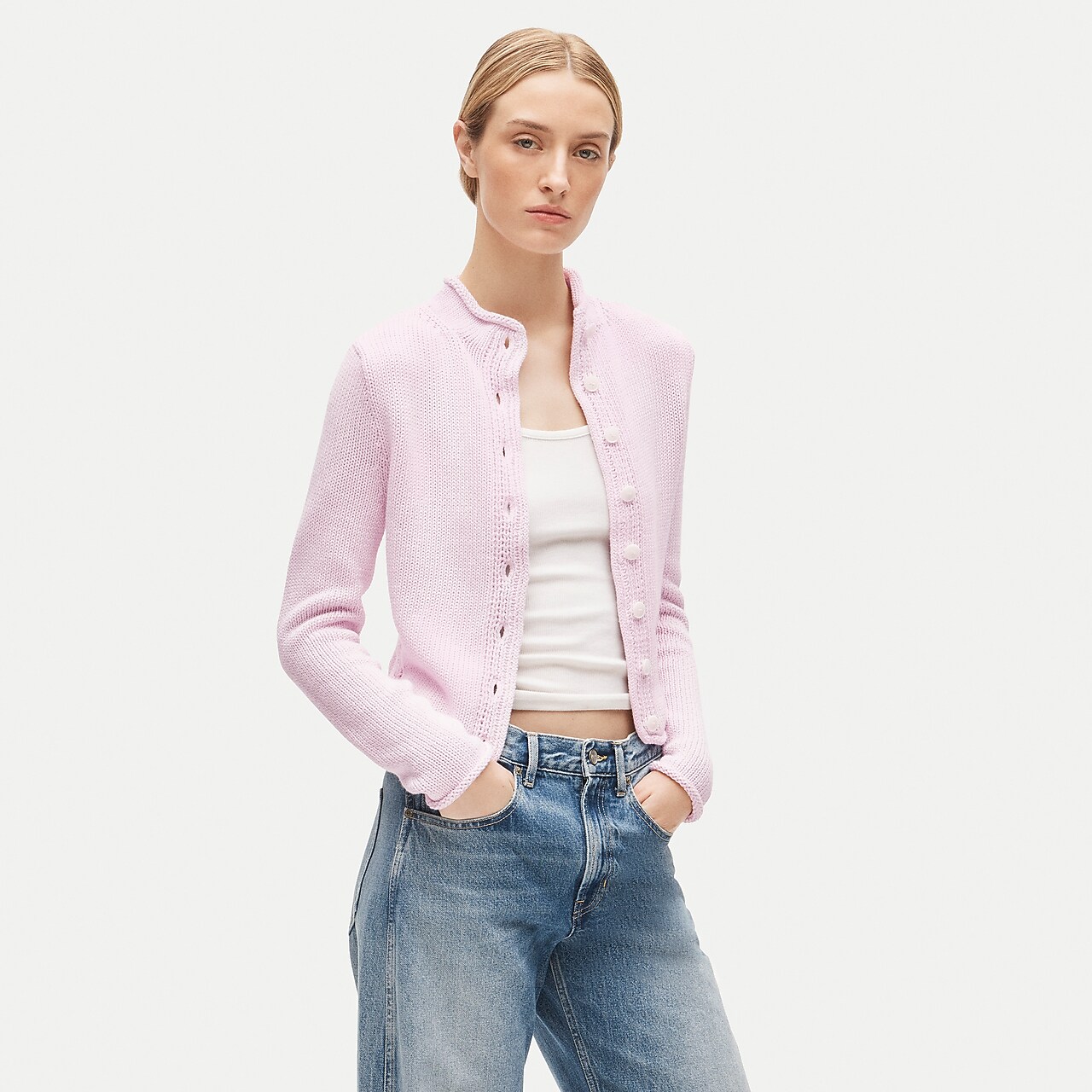 Cable-knit Turtleneck Cardigan For Women | J.Crew