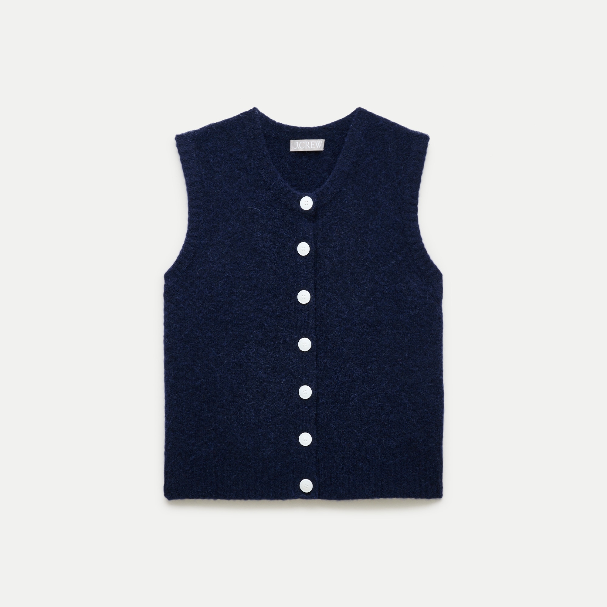 Button-front Vest In Alpaca Blend For Women | J.Crew