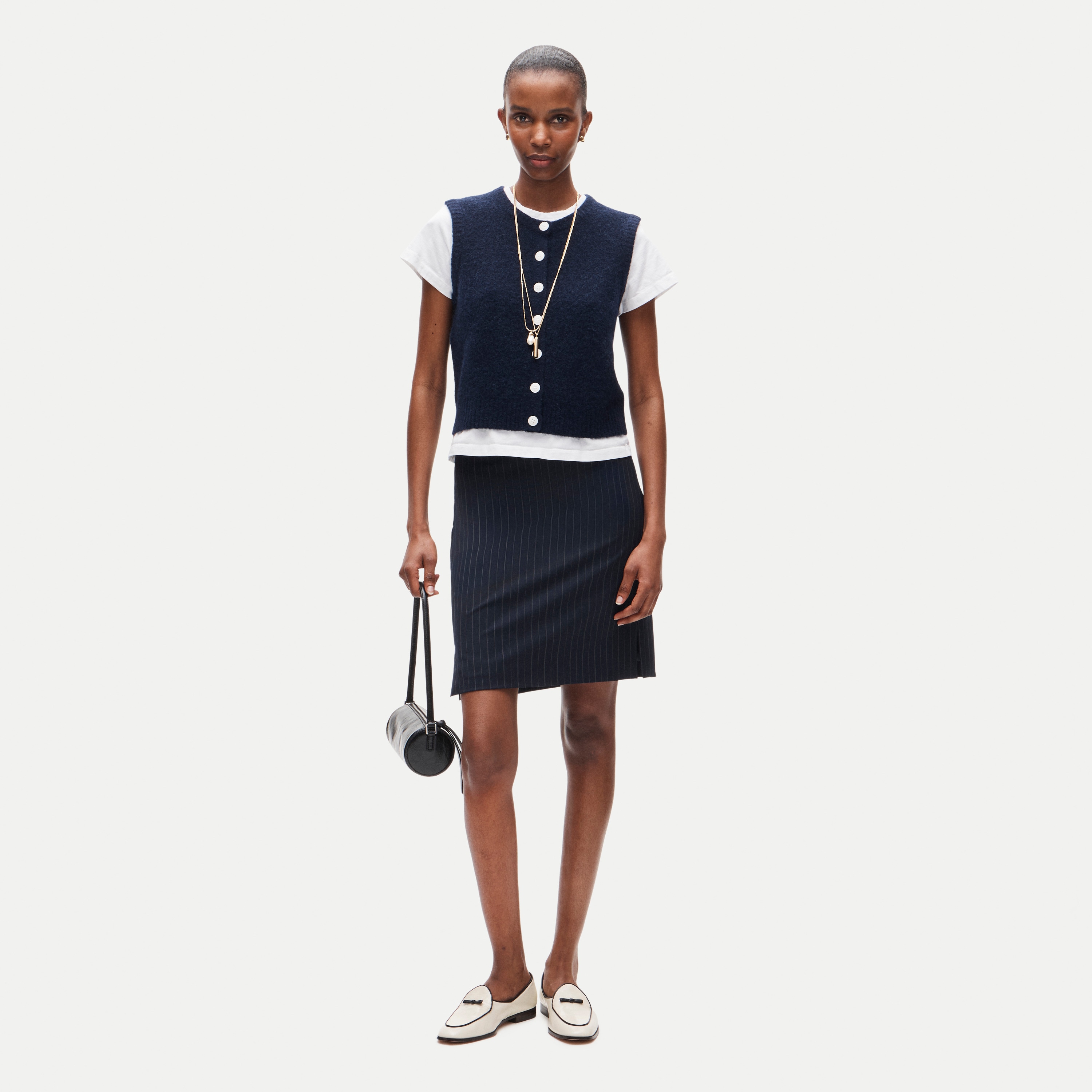 Button-front Vest In Alpaca Blend For Women | J.Crew