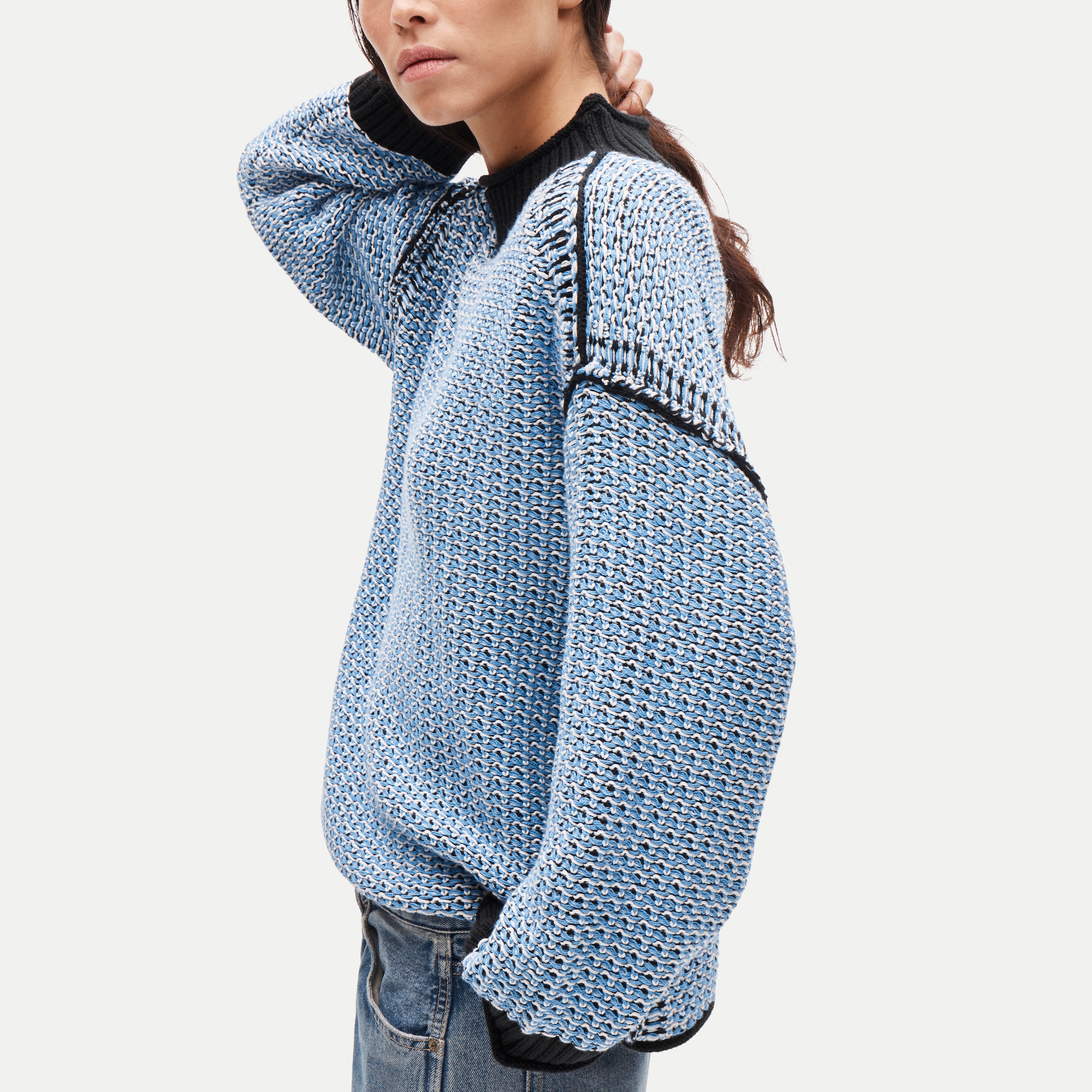 2025 Rollneck&trade; sweater in tweed stitch - thumbnail 2