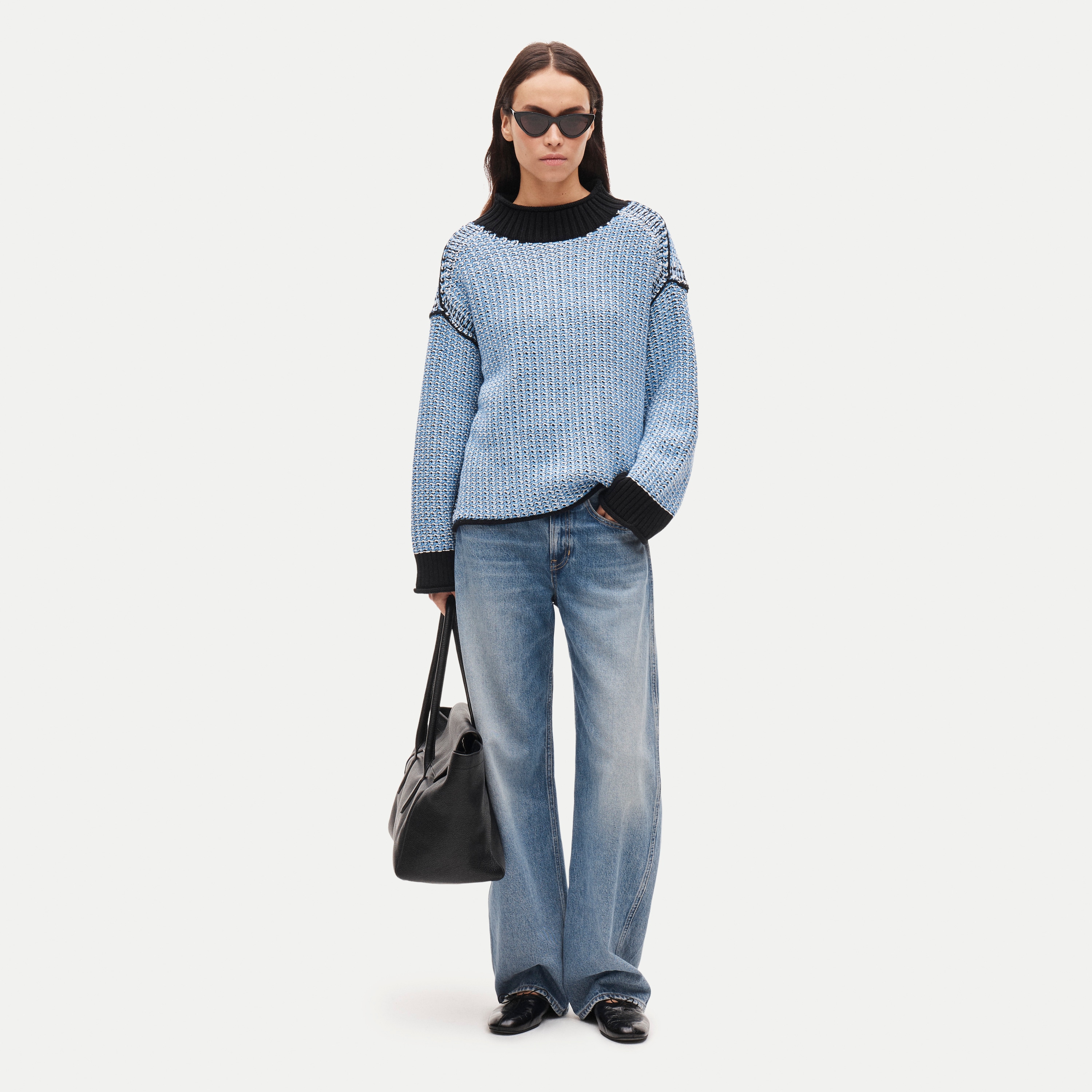 2025 Rollneck™ Reversible Sweater In Tweed Stitch For Women | J.Crew