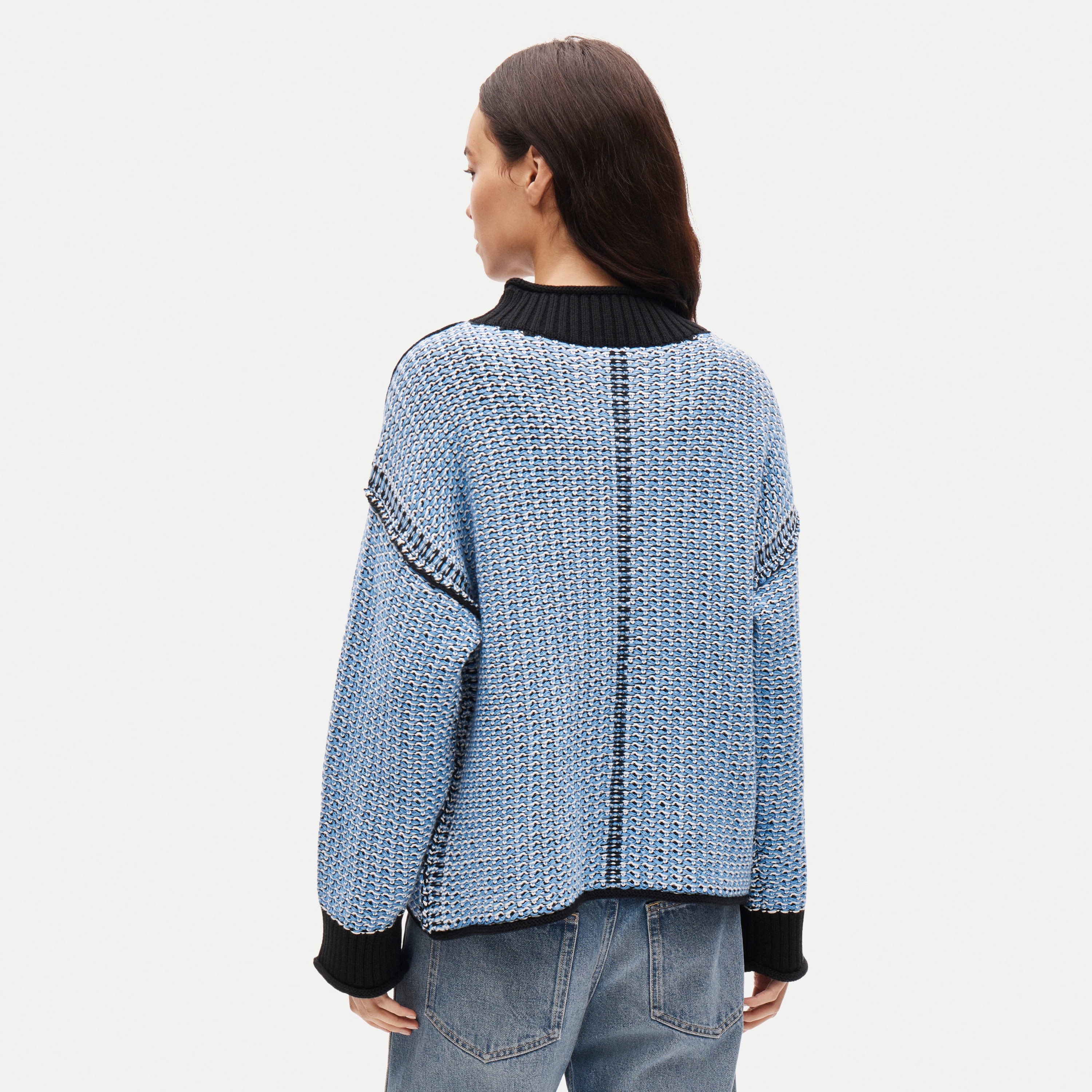 2025 Rollneck™ Sweater In Tweed Stitch For Women | J.Crew