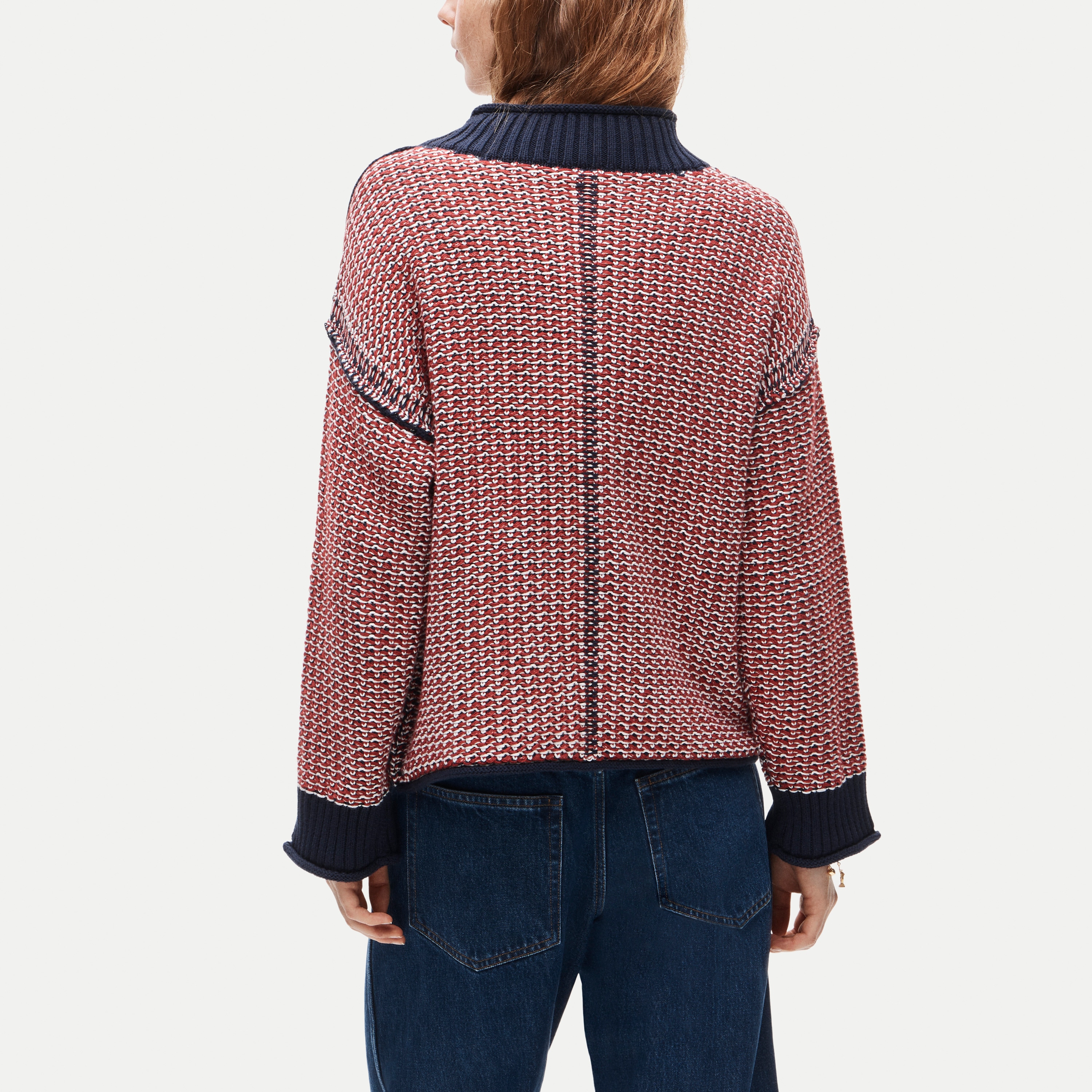 2025 Rollneck™ Sweater In Tweed Stitch For Women | J.Crew