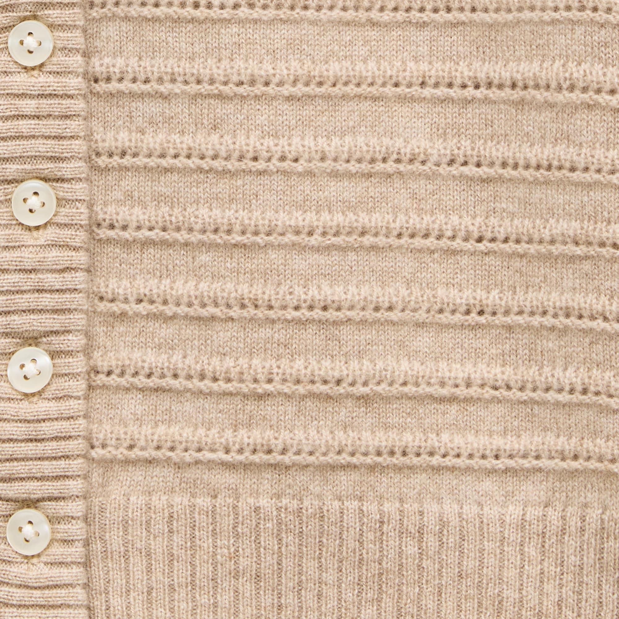Perfect cashmere cardigan in pointelle