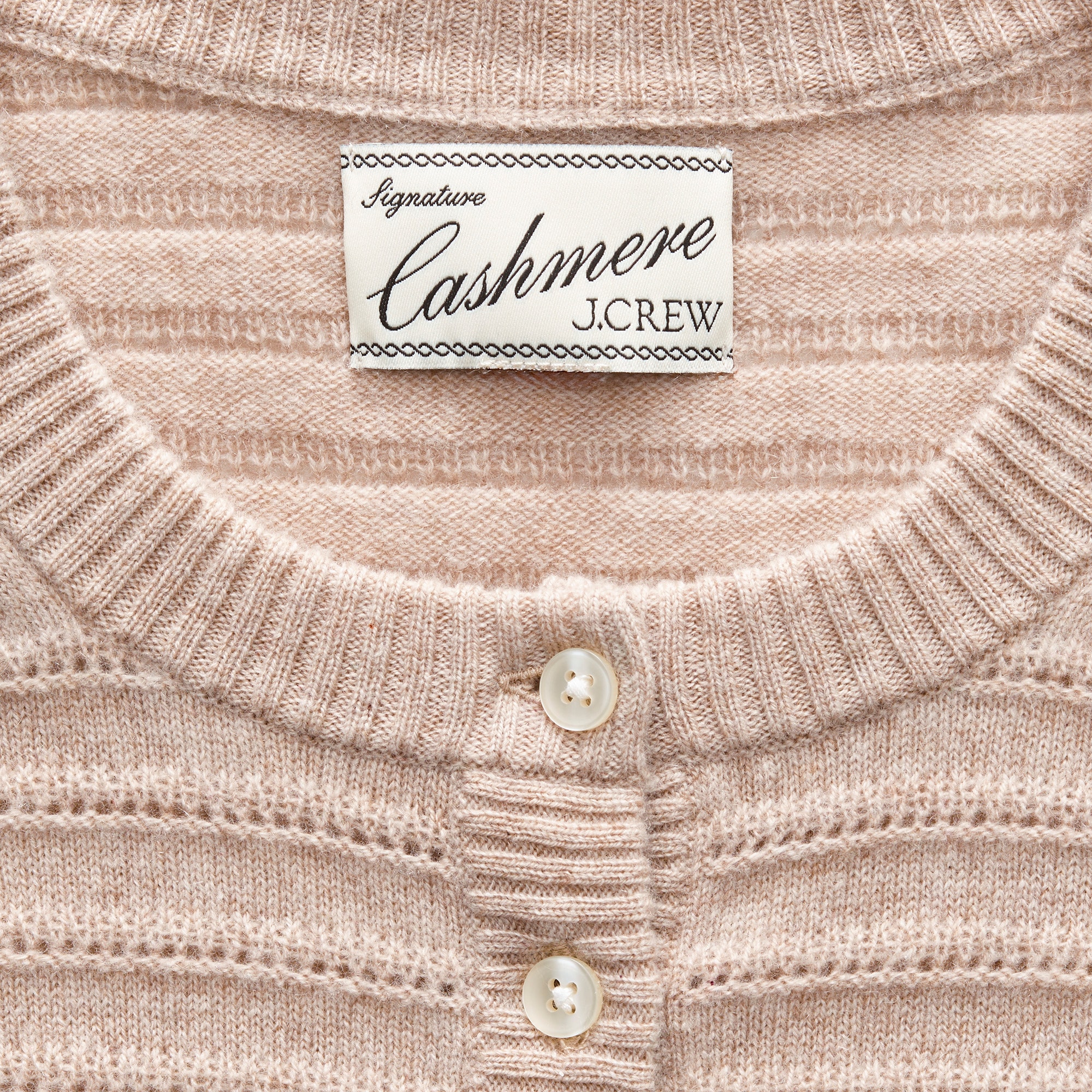 Perfect cashmere cardigan in pointelle