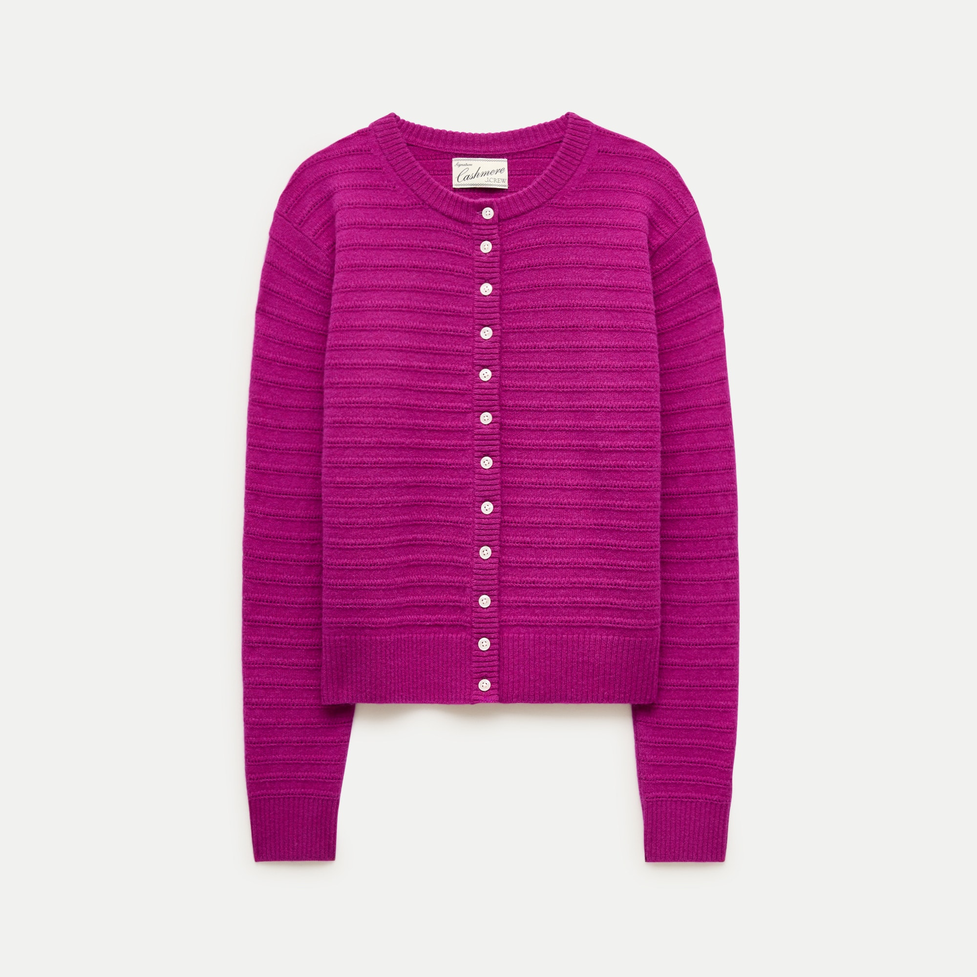 Perfect cashmere cardigan in pointelle