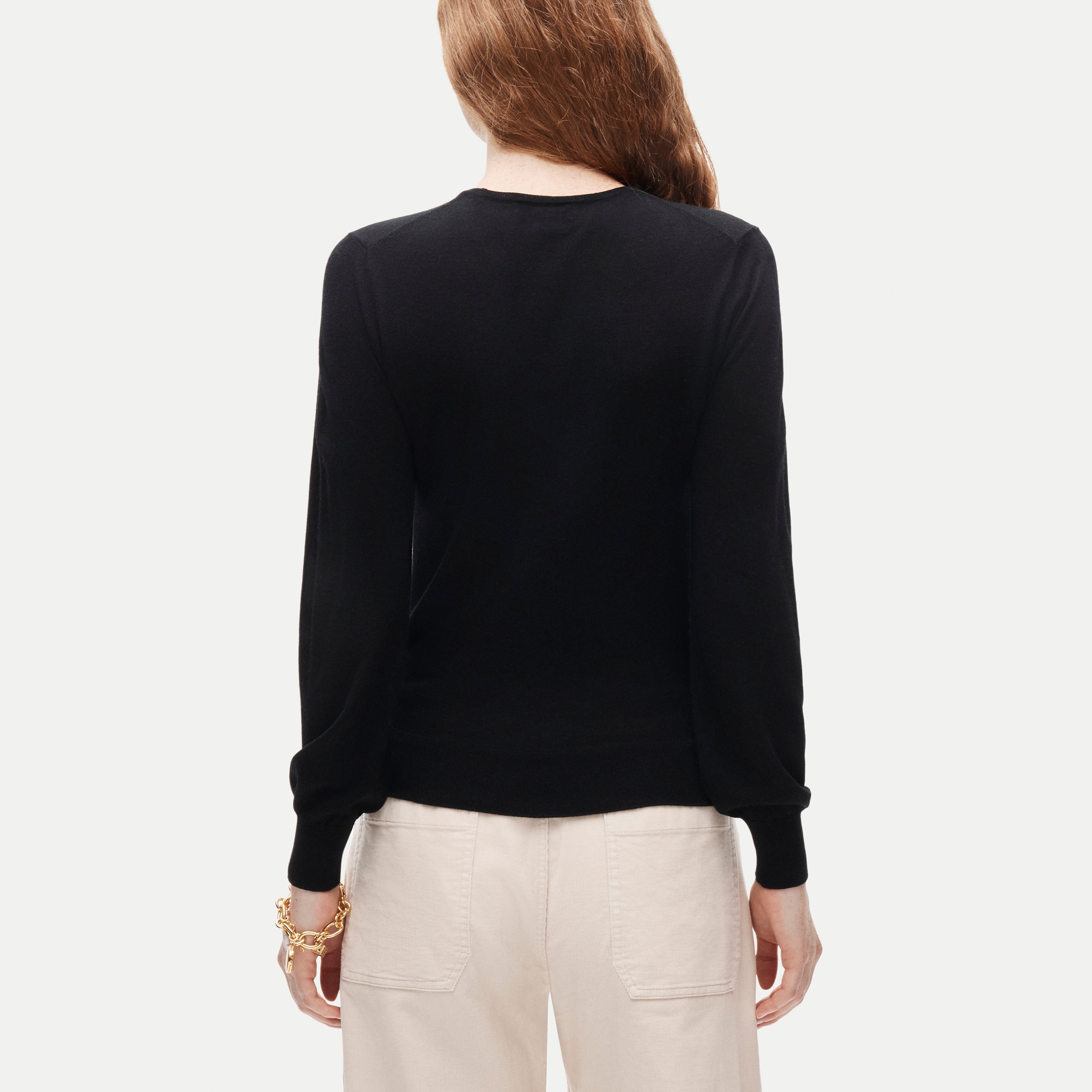 Clair crewneck sweater in merino wool blend