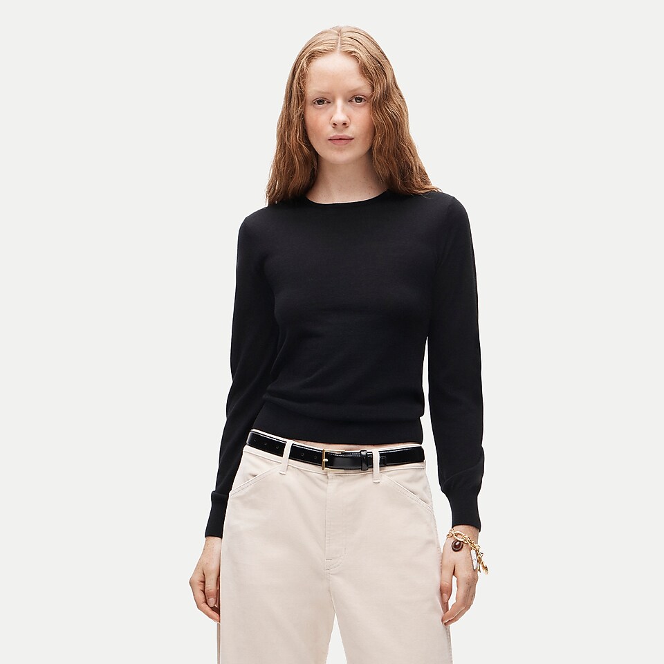 Clair crewneck sweater in merino wool blend by J.Crew