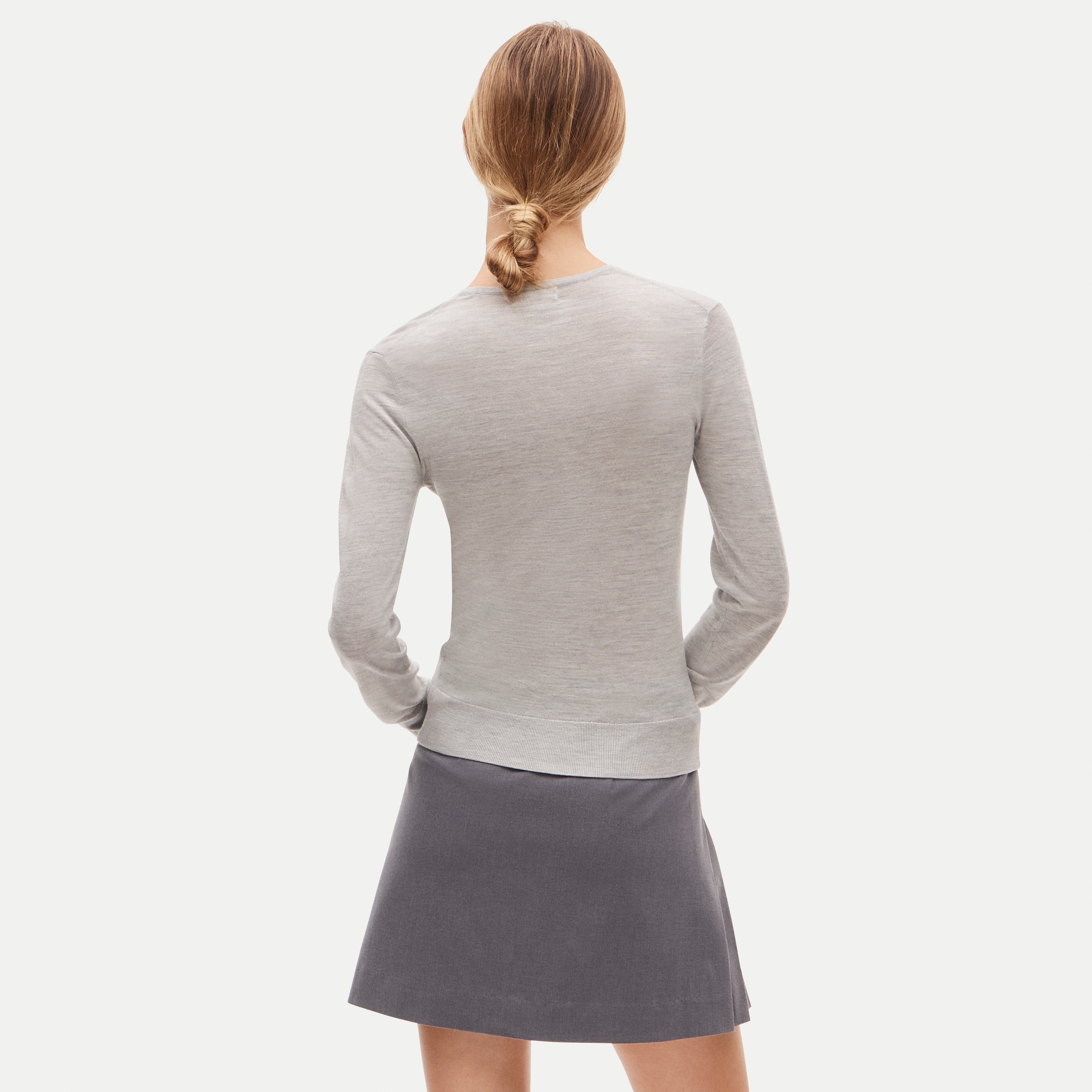 Clair crewneck sweater in merino wool blend