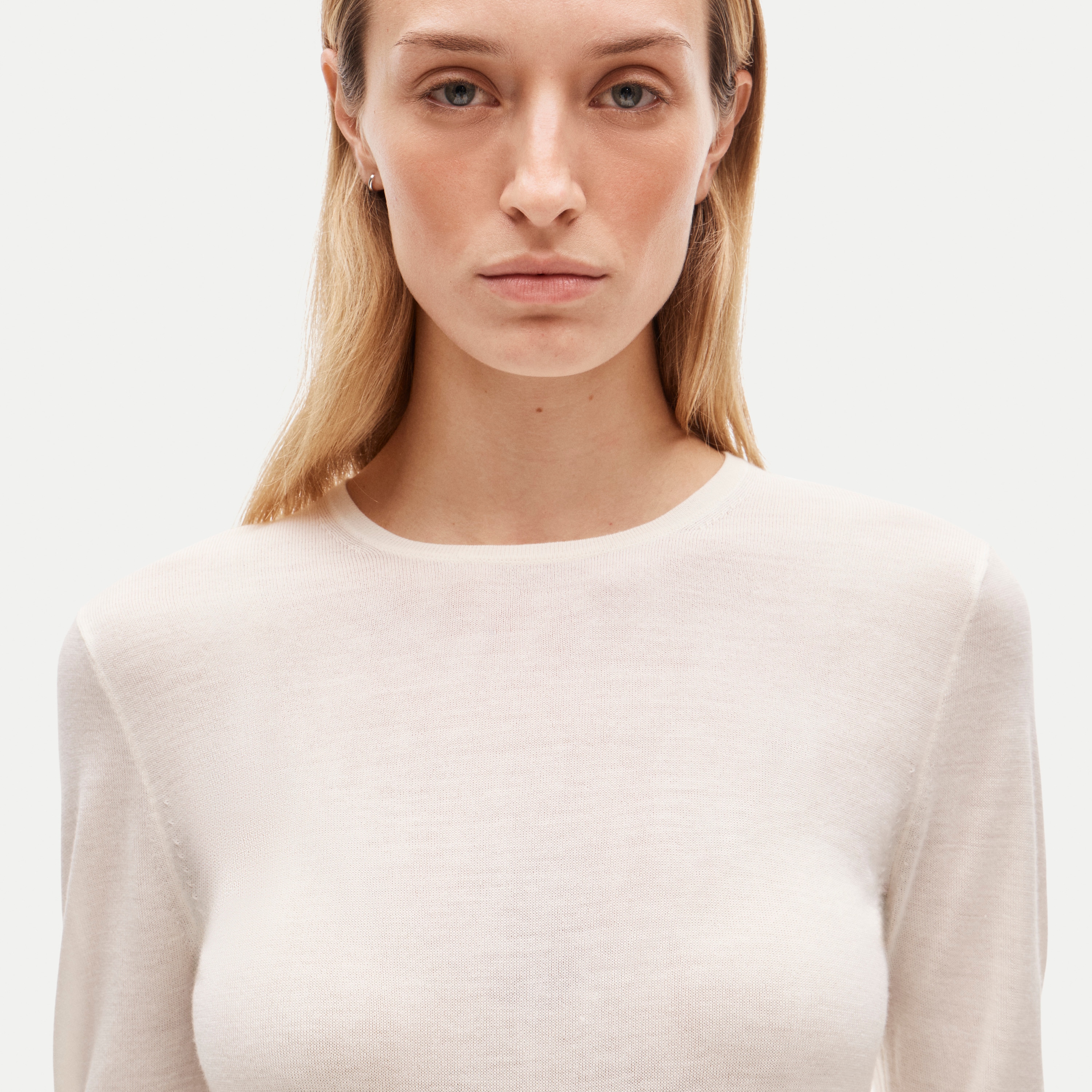 Clair crewneck sweater in merino wool blend