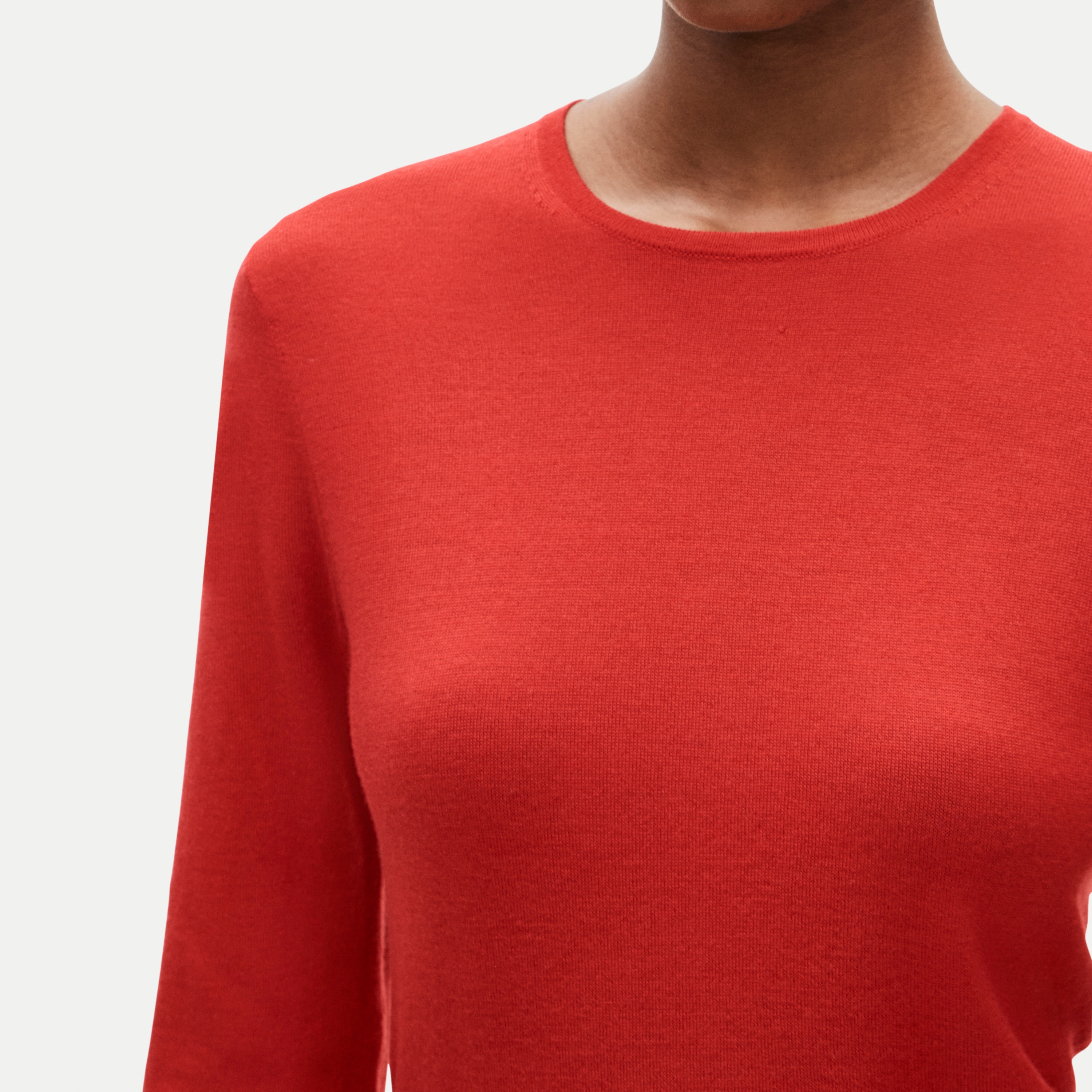 Clair crewneck sweater in merino wool blend