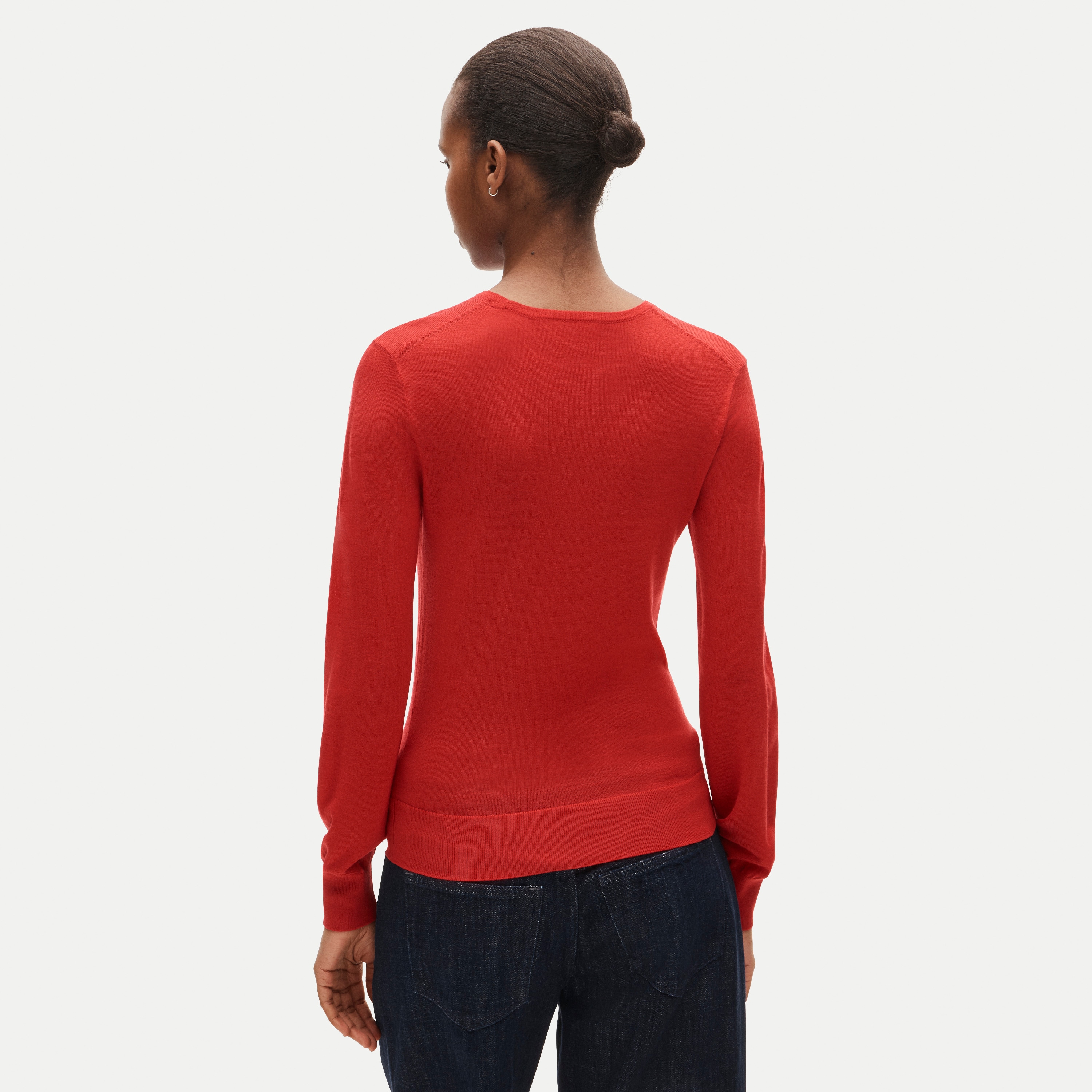 Clair crewneck sweater in merino wool blend