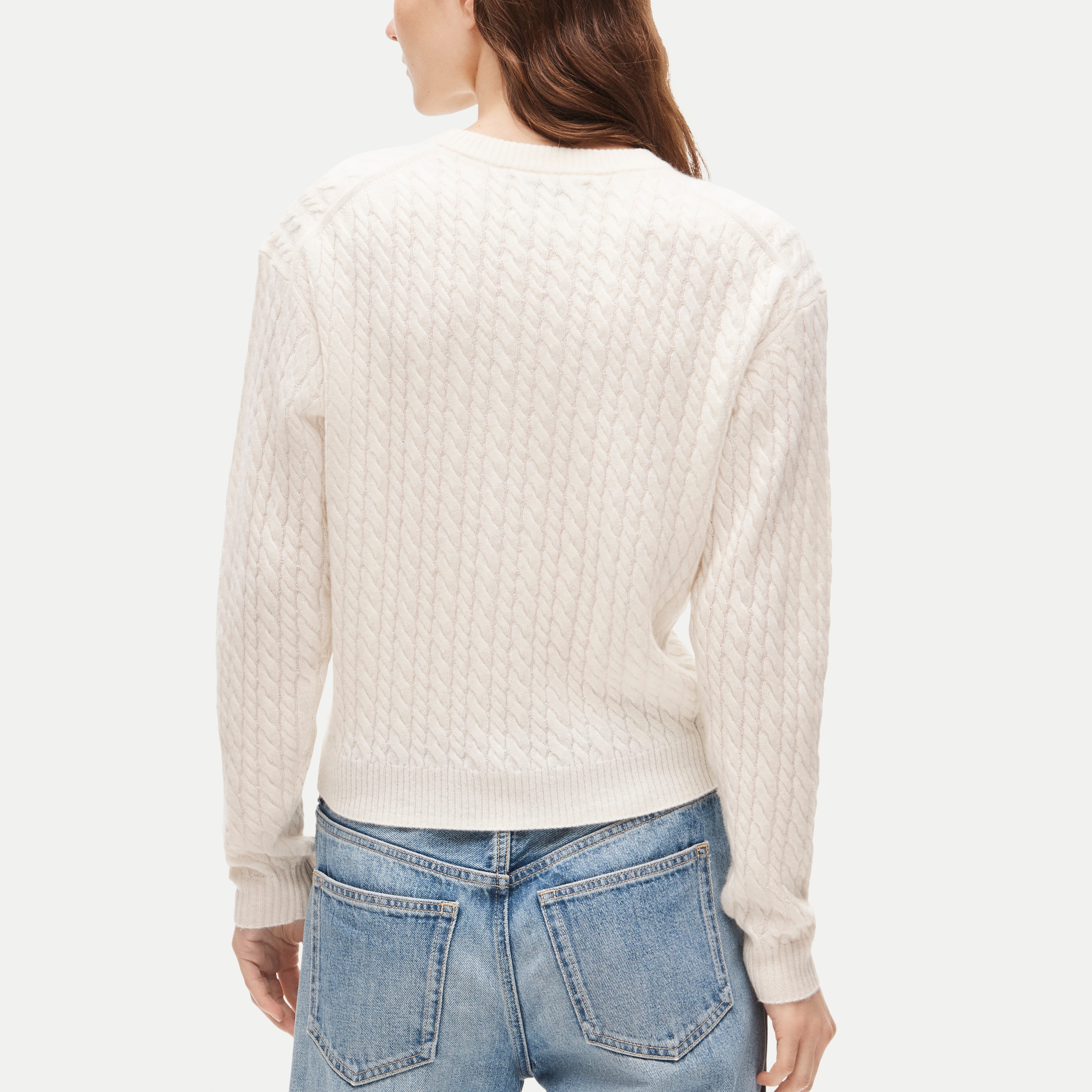 Perfect Cashmere Cable-knit Crewneck With 