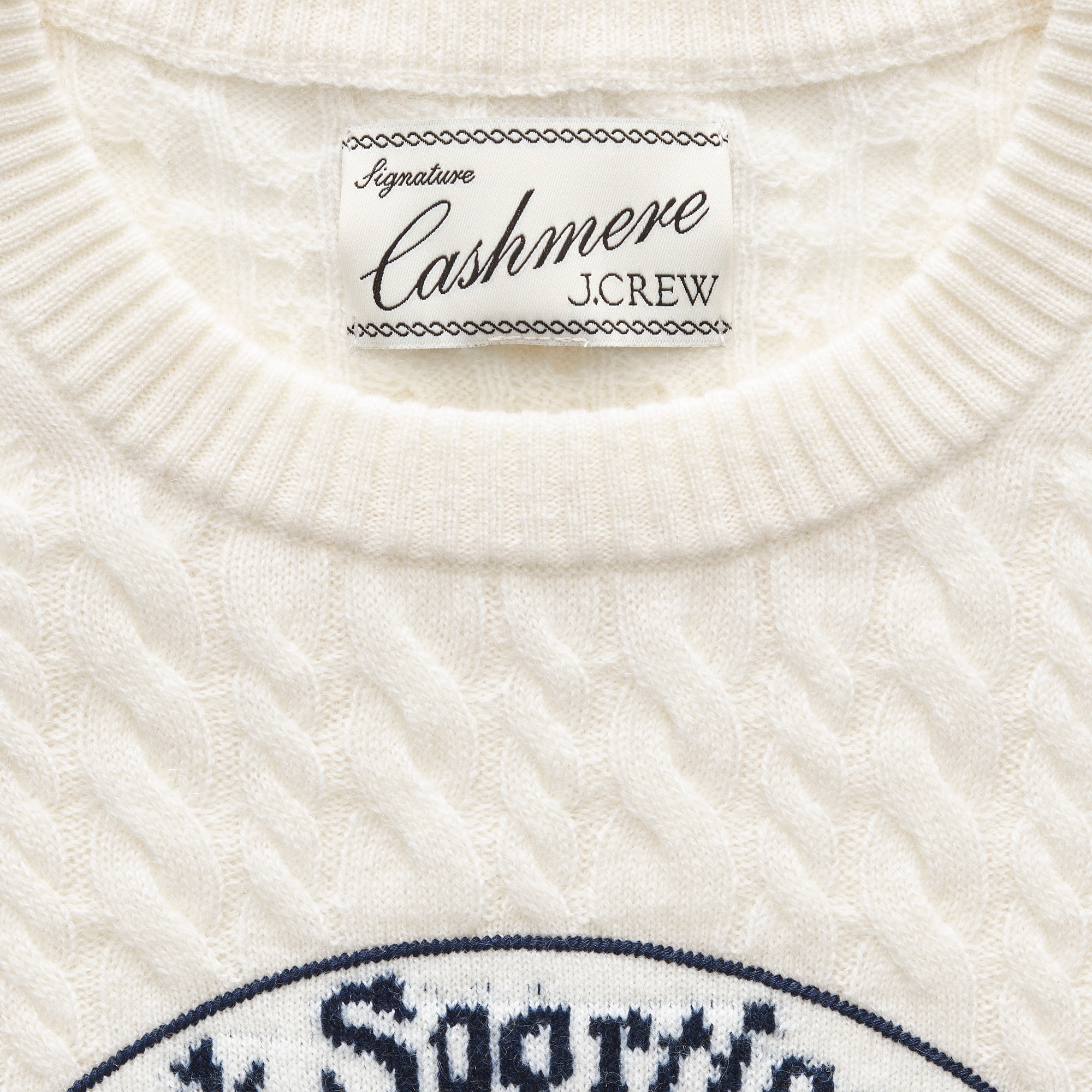 Perfect Cashmere Cable-knit Crewneck With 