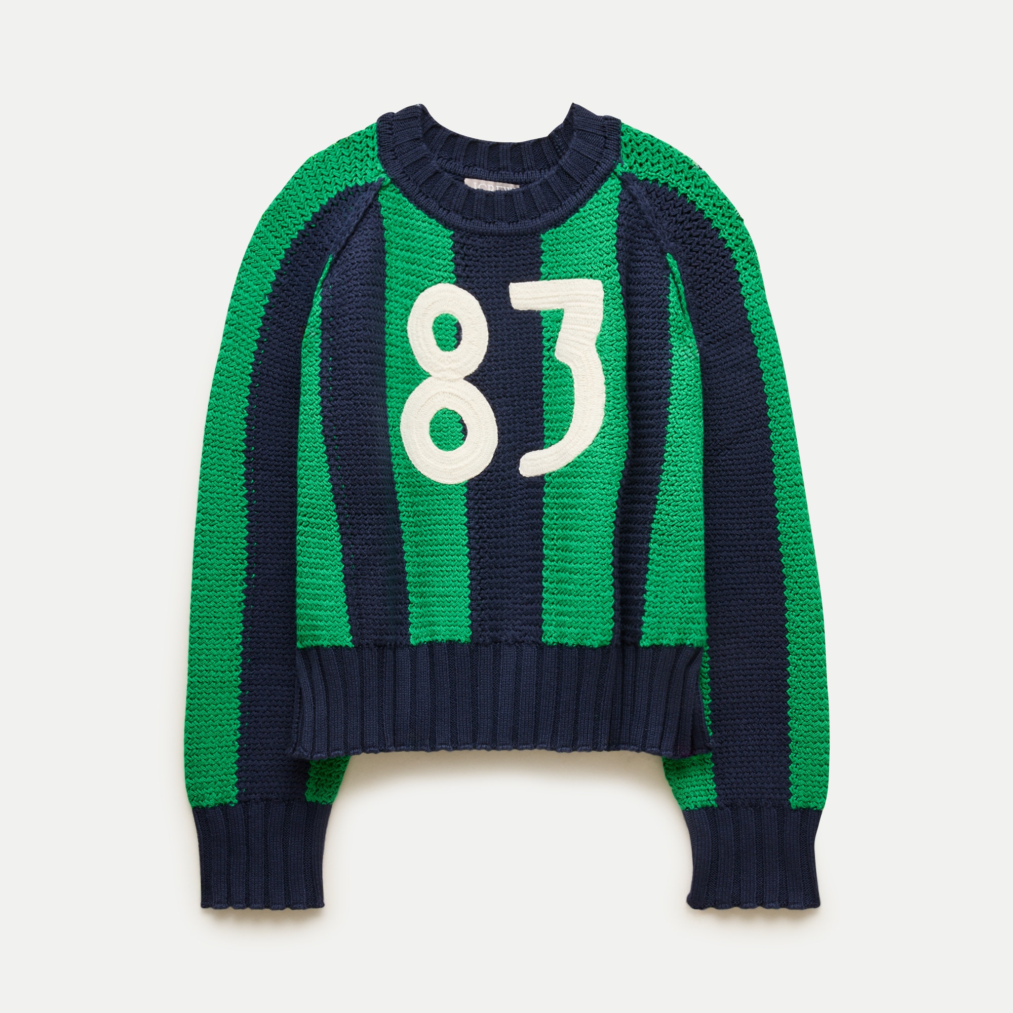 Rive graphic "83" crewneck in stripe