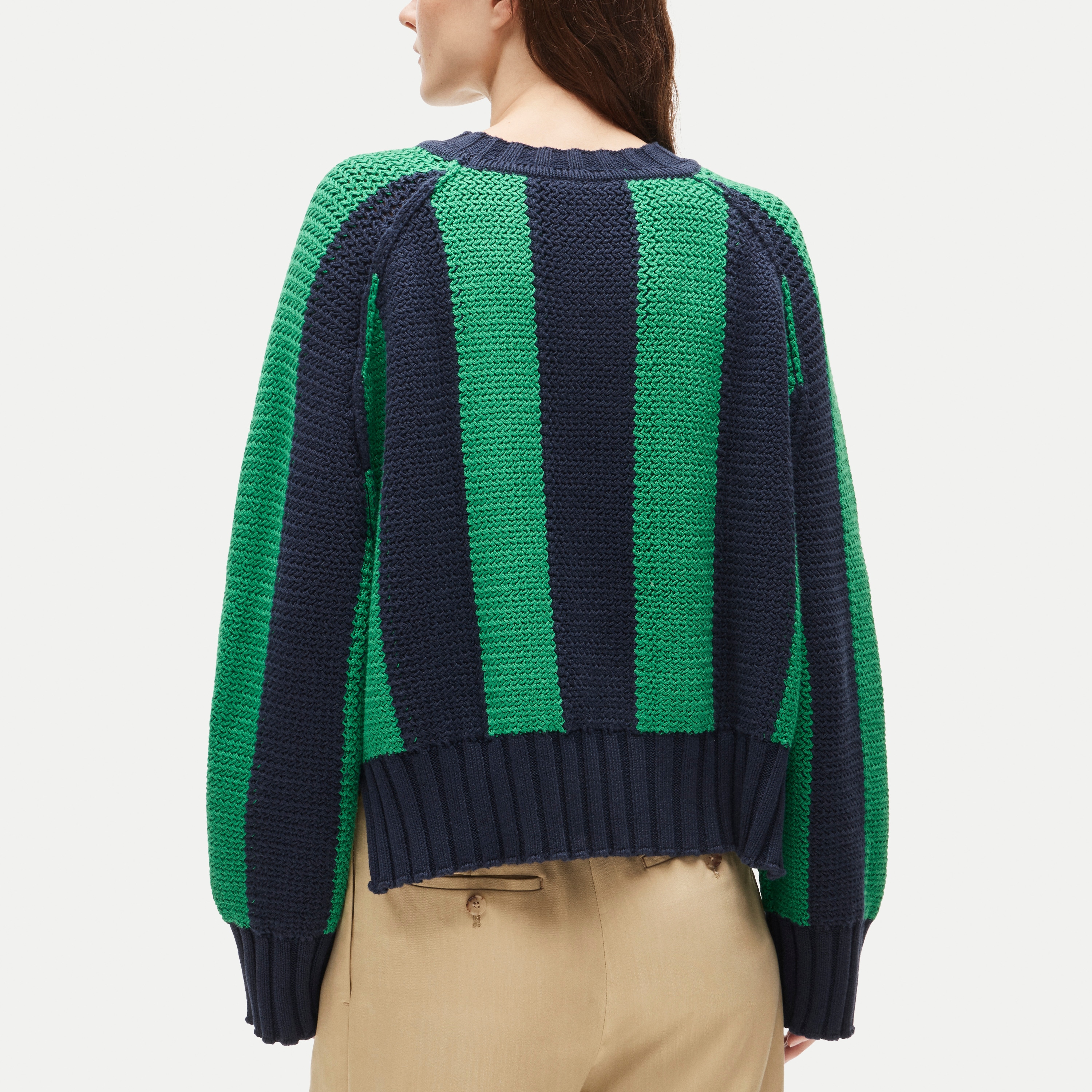 Rive graphic "83" crewneck in stripe