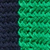 Rive graphic "83" crewneck in stripe NAVY GREEN STRIPE