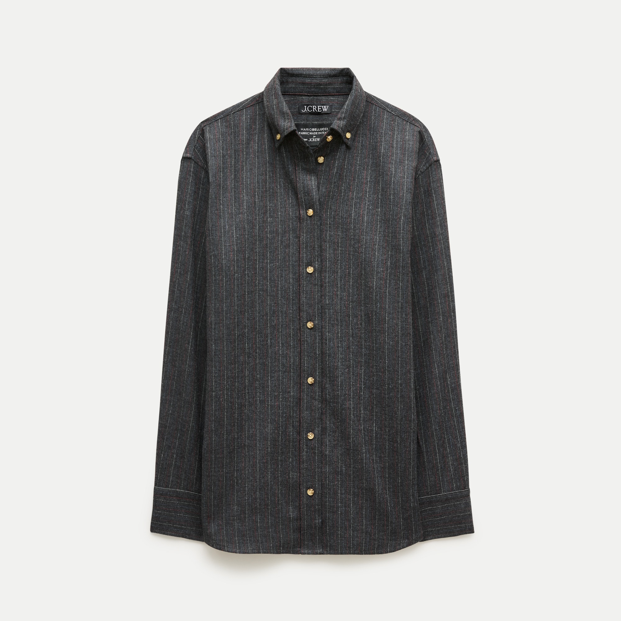 Esme button-up shirt in Italian wool blend