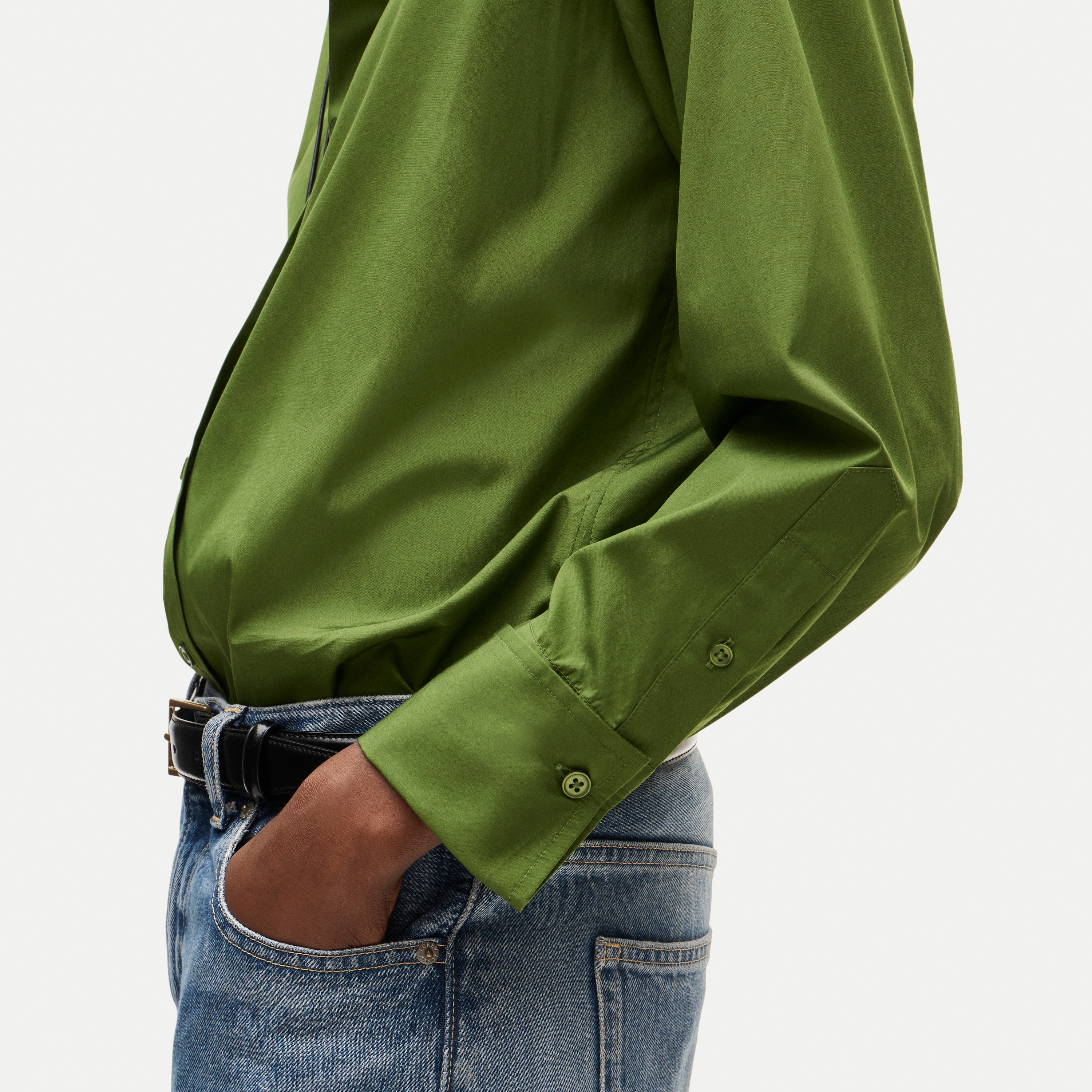 Esme relaxed-fit button-up shirt in Greenwich poplin