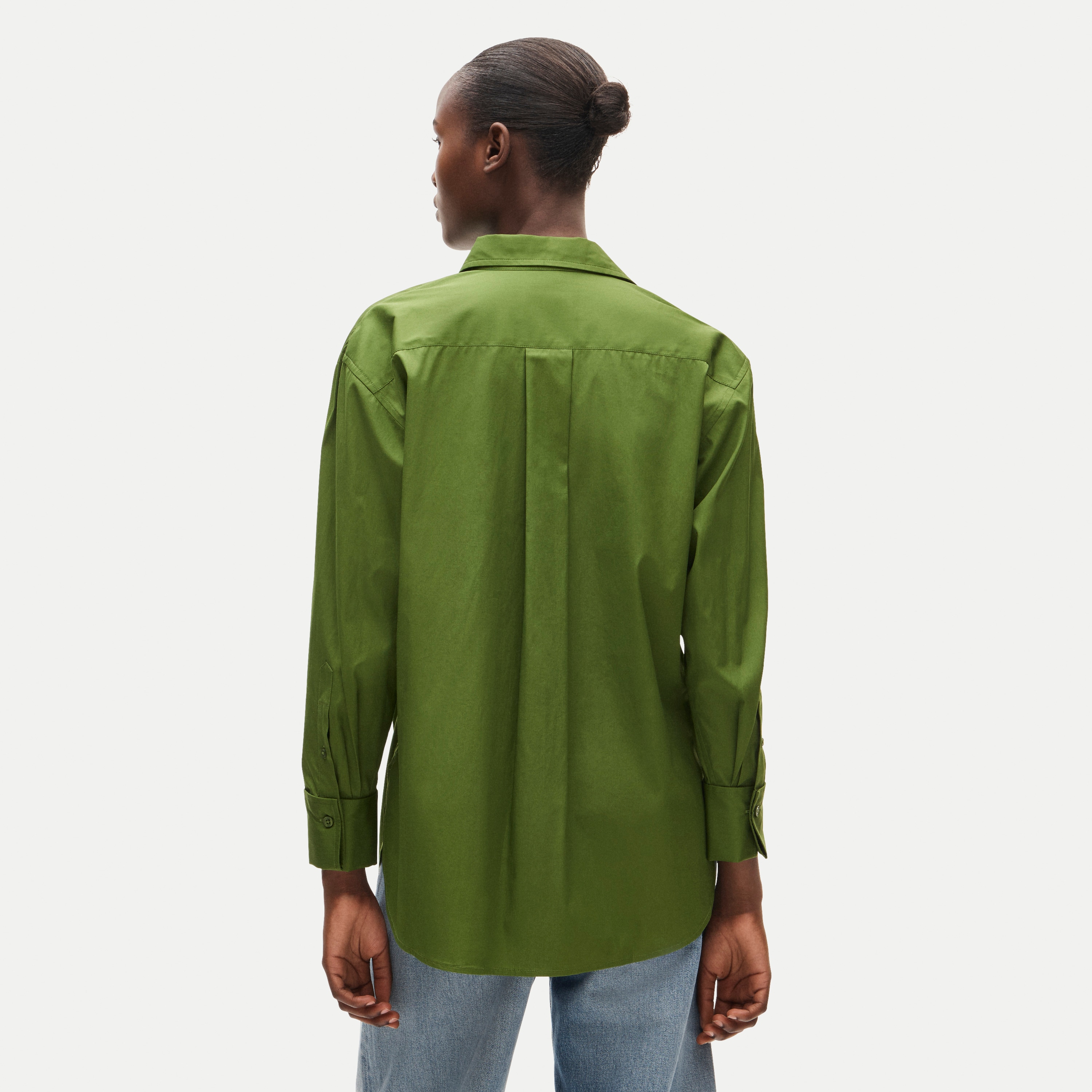 Esme relaxed-fit button-up shirt in Greenwich poplin