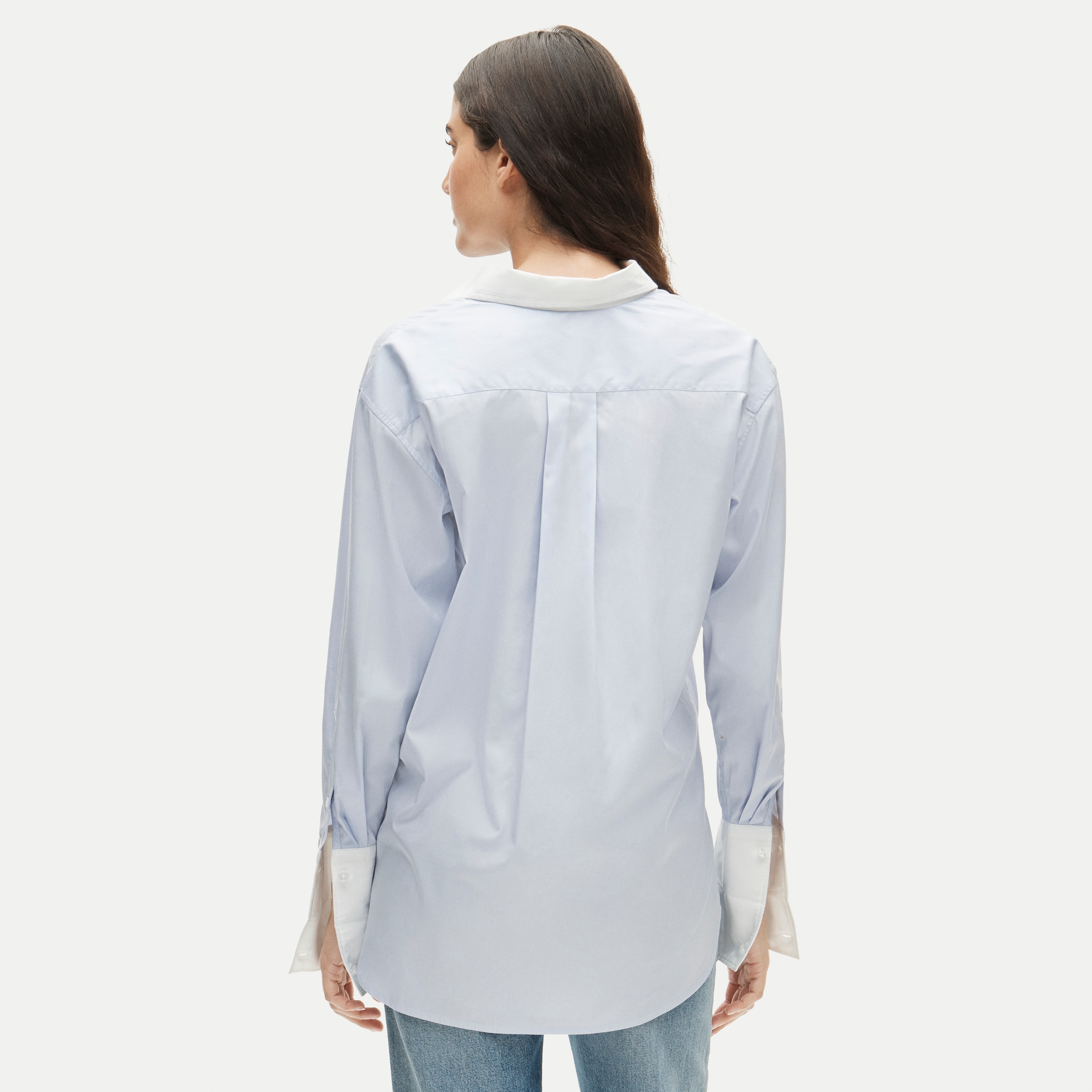 Esme relaxed-fit button-up shirt in Greenwich poplin