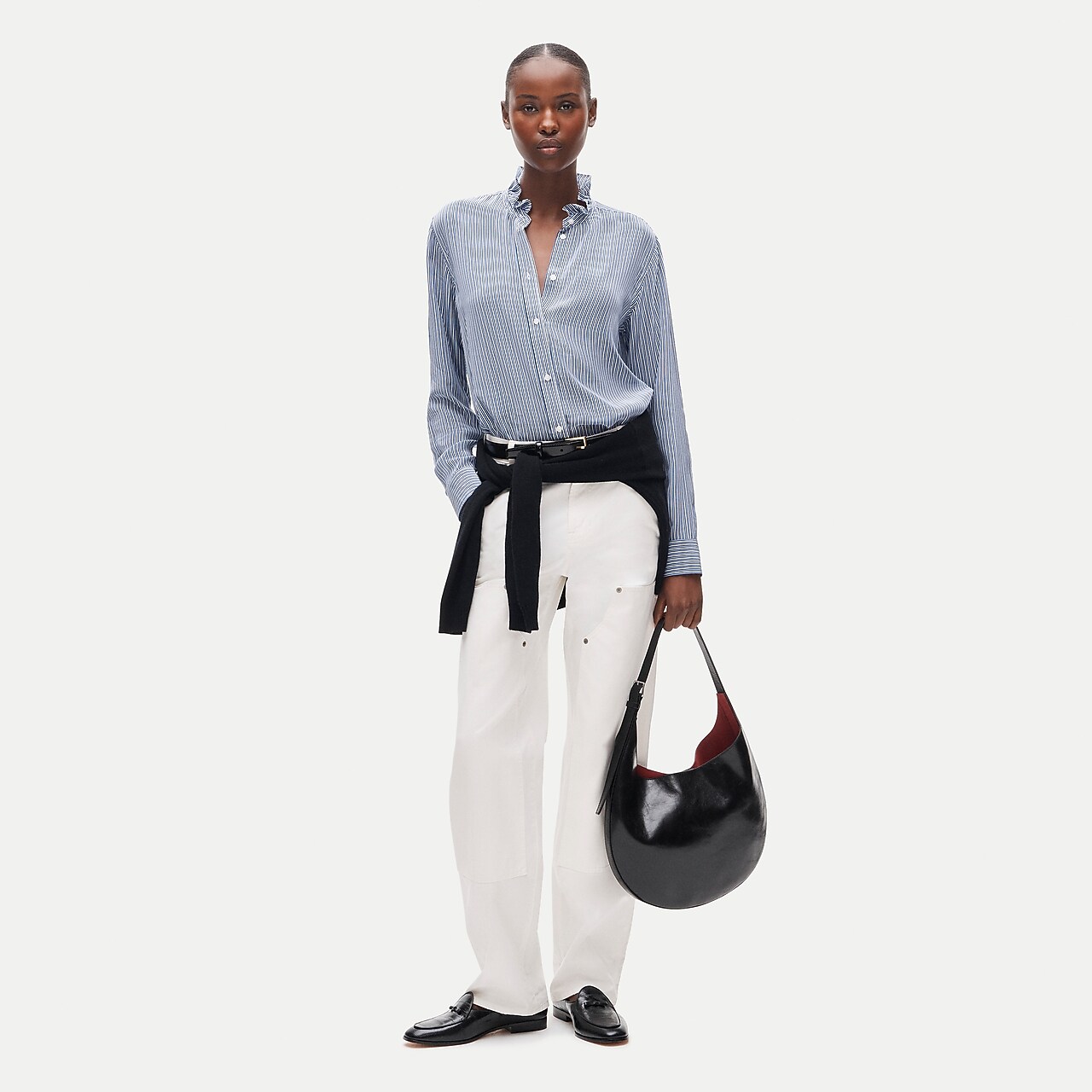 Maryam Nassir Zadeh X J.Crew Sheer Top In Silk Chiffon For Women