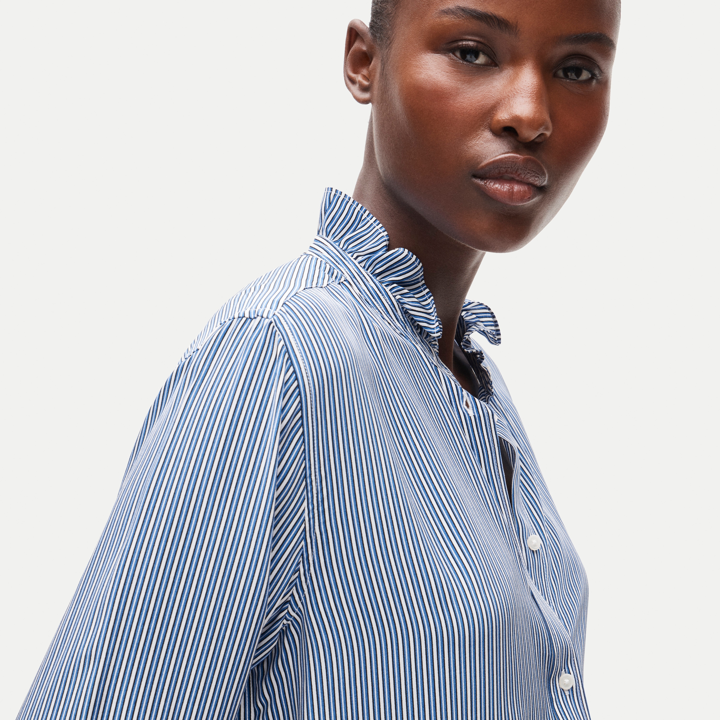 striped dress shirt Collared Long Sleeve Shirts 17.5 Neck / 35 Color:white + red oak Suit tulle wedding dress ball gown bridesmaid dresses indianapolis indiana