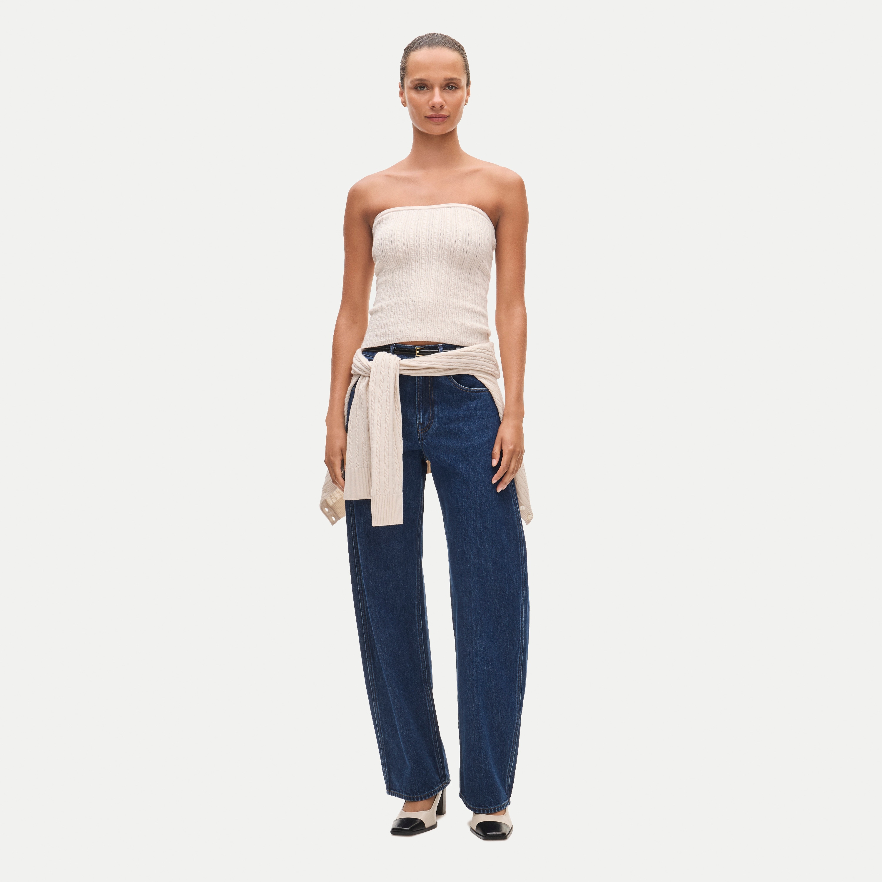 Cable-knit Tube Top In Merino Wool Blend For Women | J.Crew