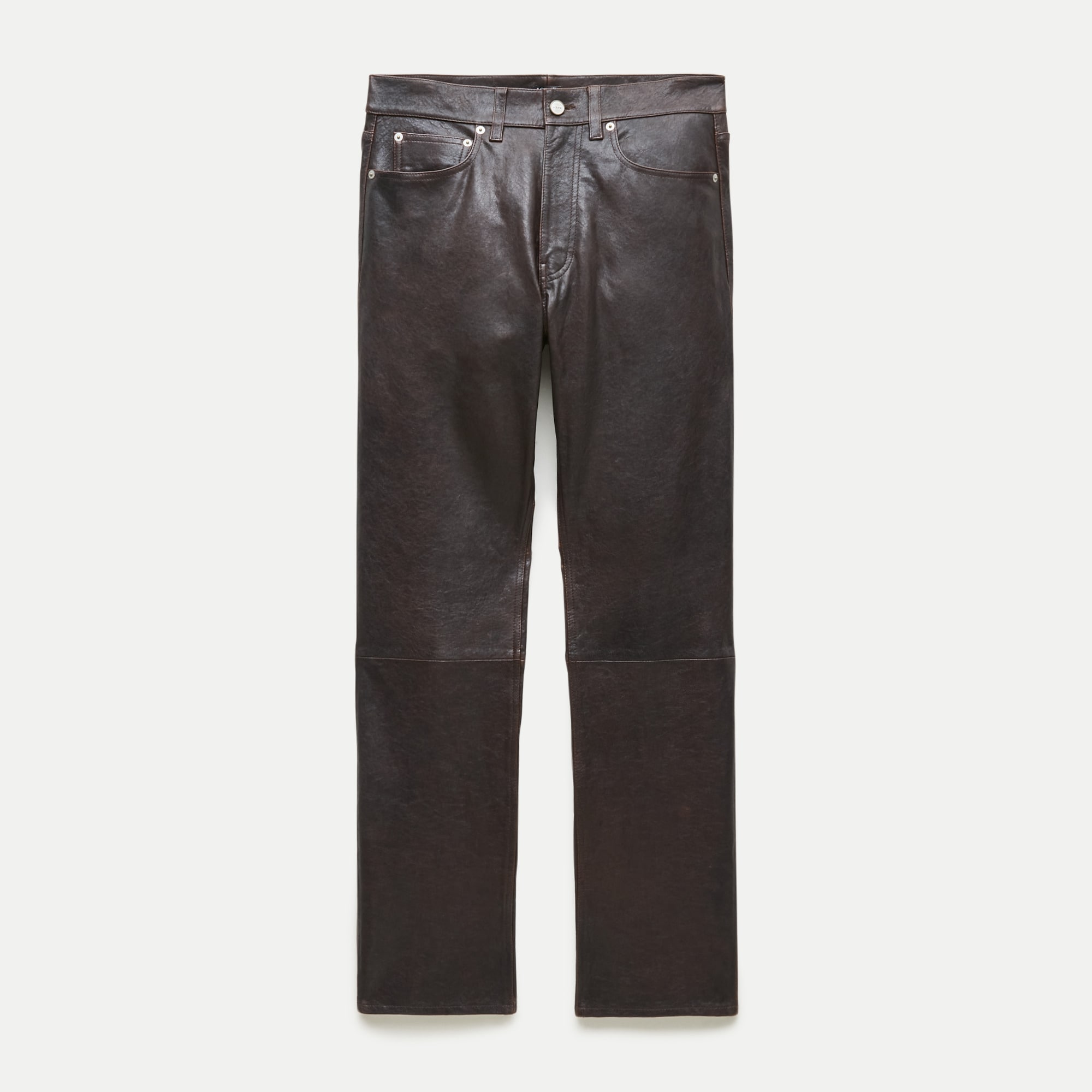Jesse relaxed-straight pant in leather