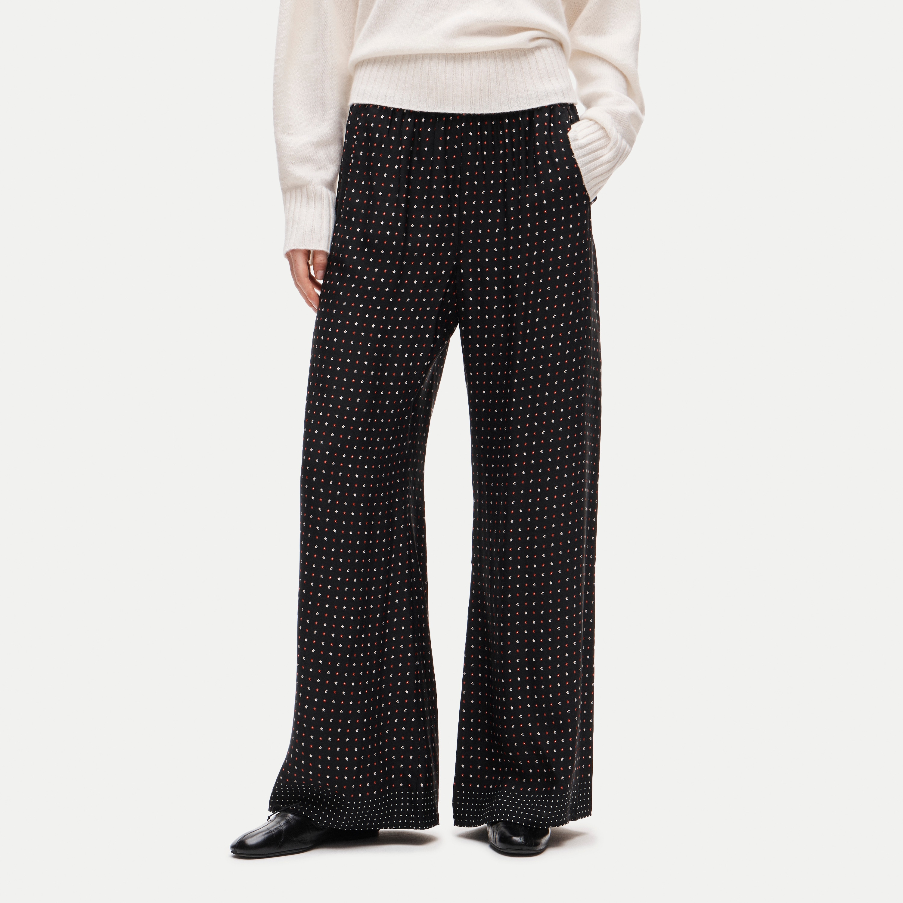 Cosmo pant in daisy-print viscose twill - thumbnail 2