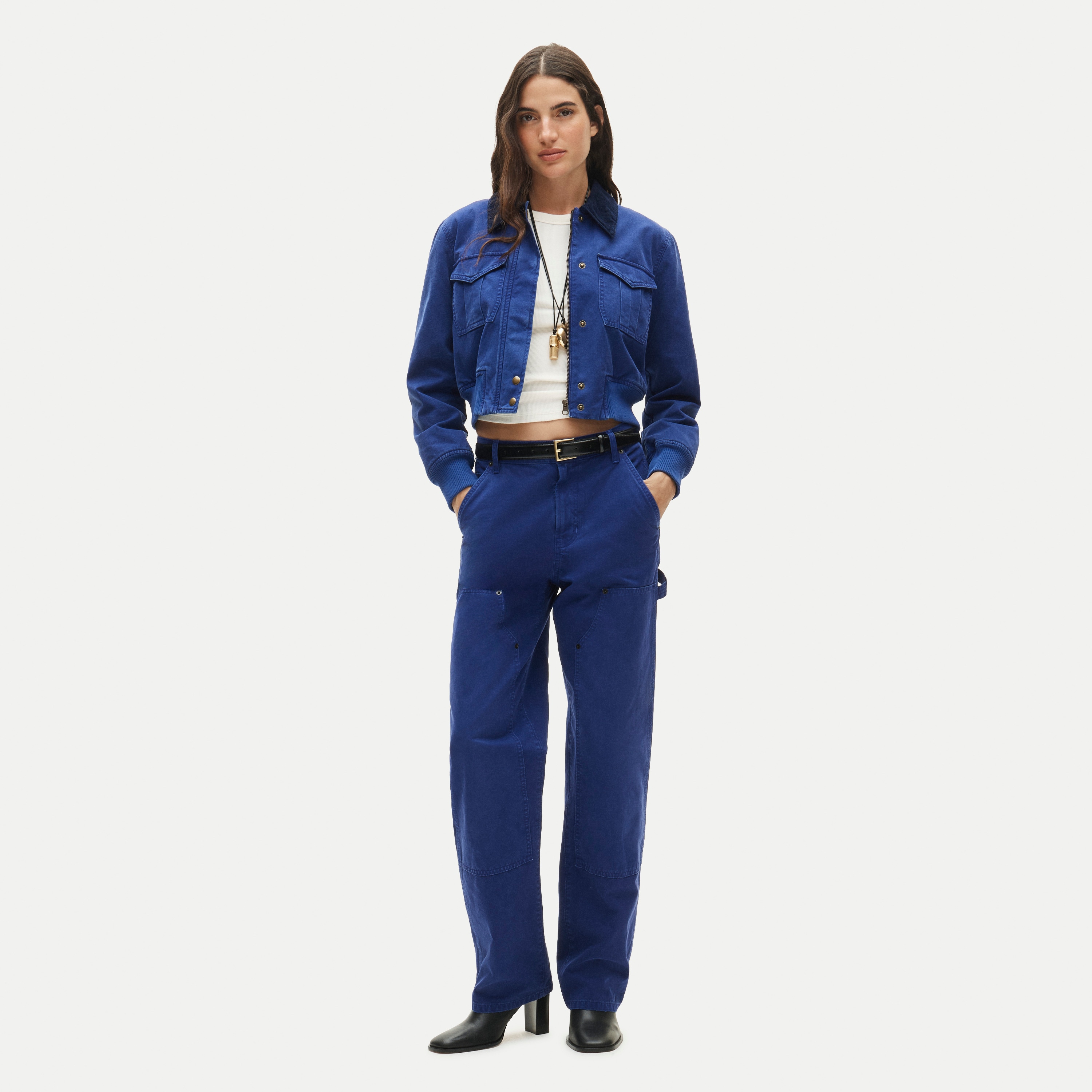 Painter pant in cotton canvas